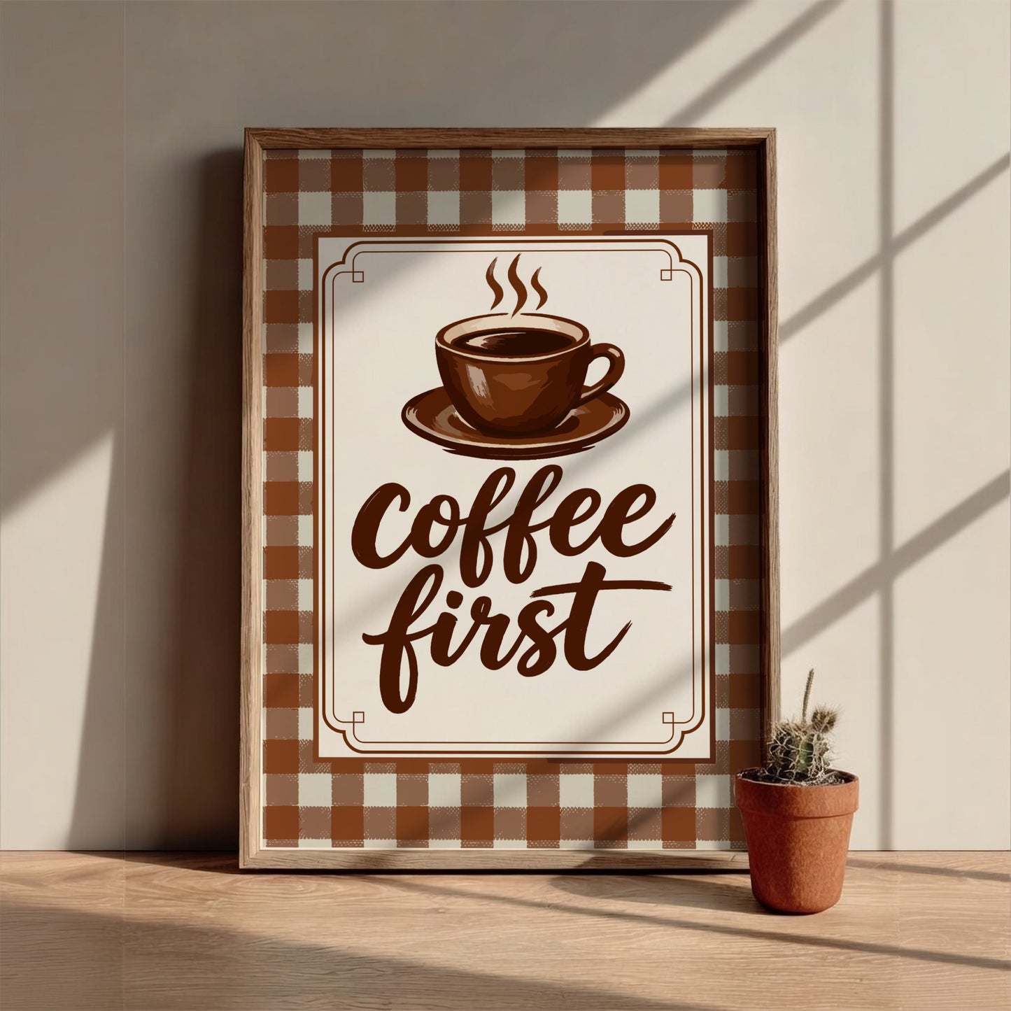 Coffee First - Kitchen Wall Art