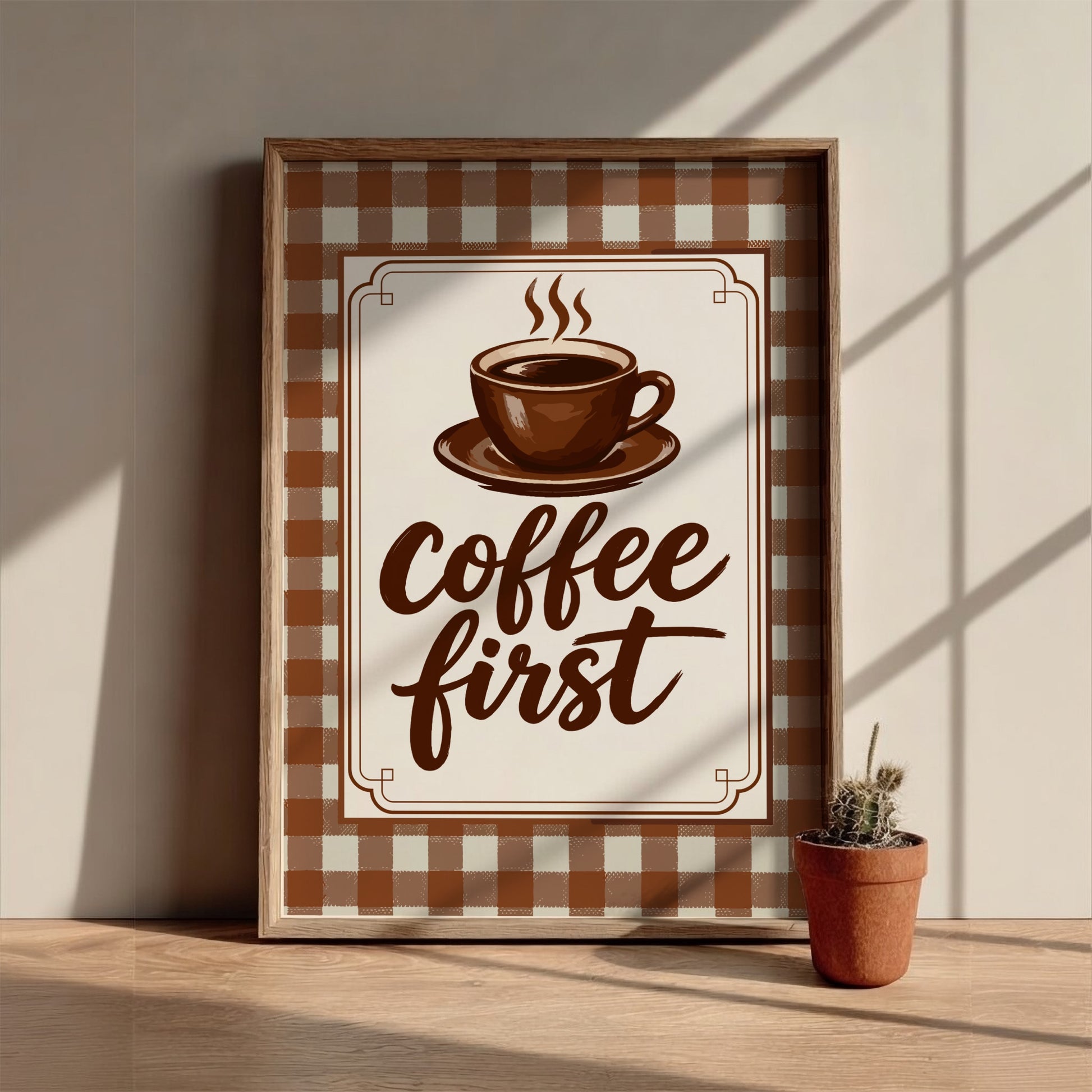 Coffee First - Kitchen Wall Art