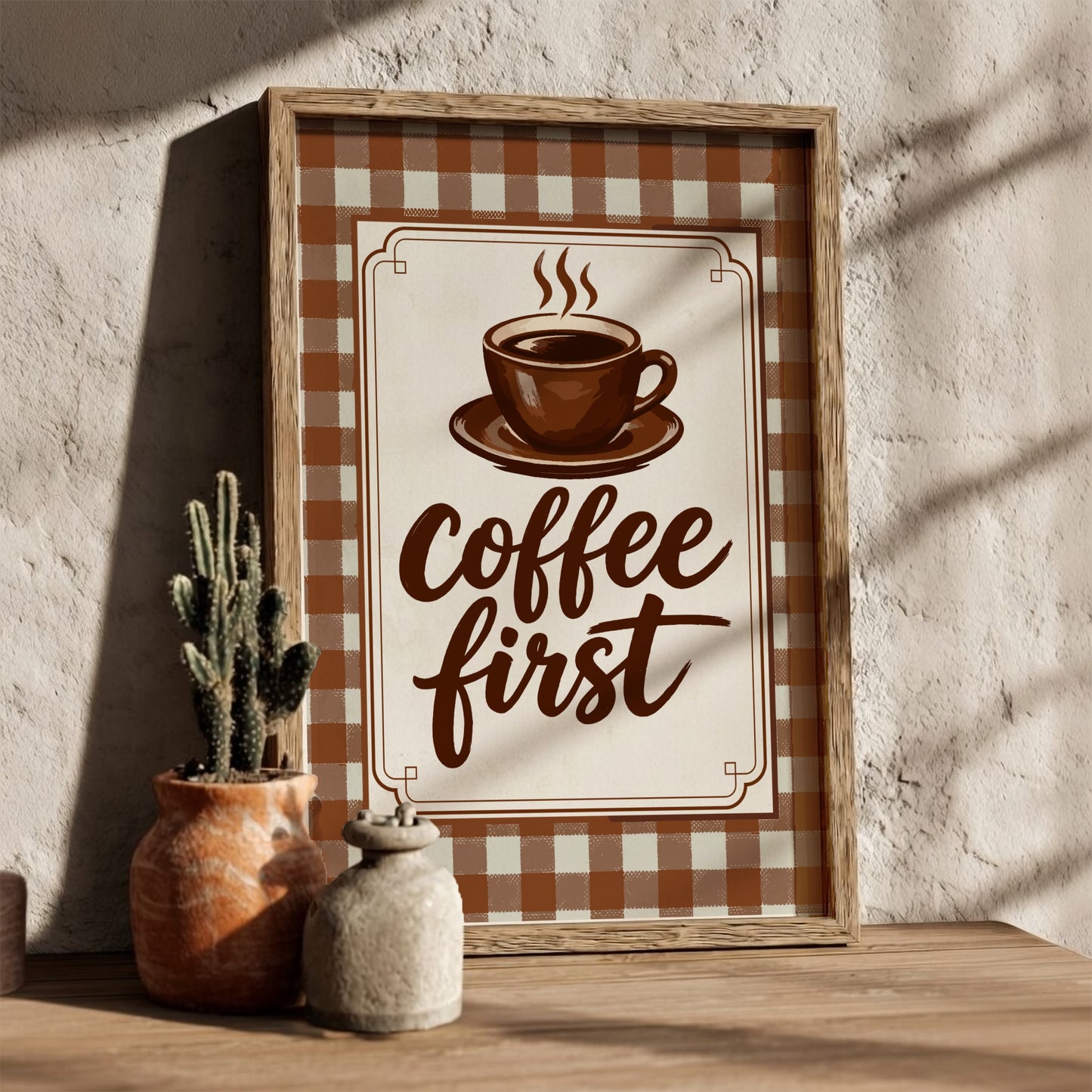 Coffee First - Kitchen Wall Art