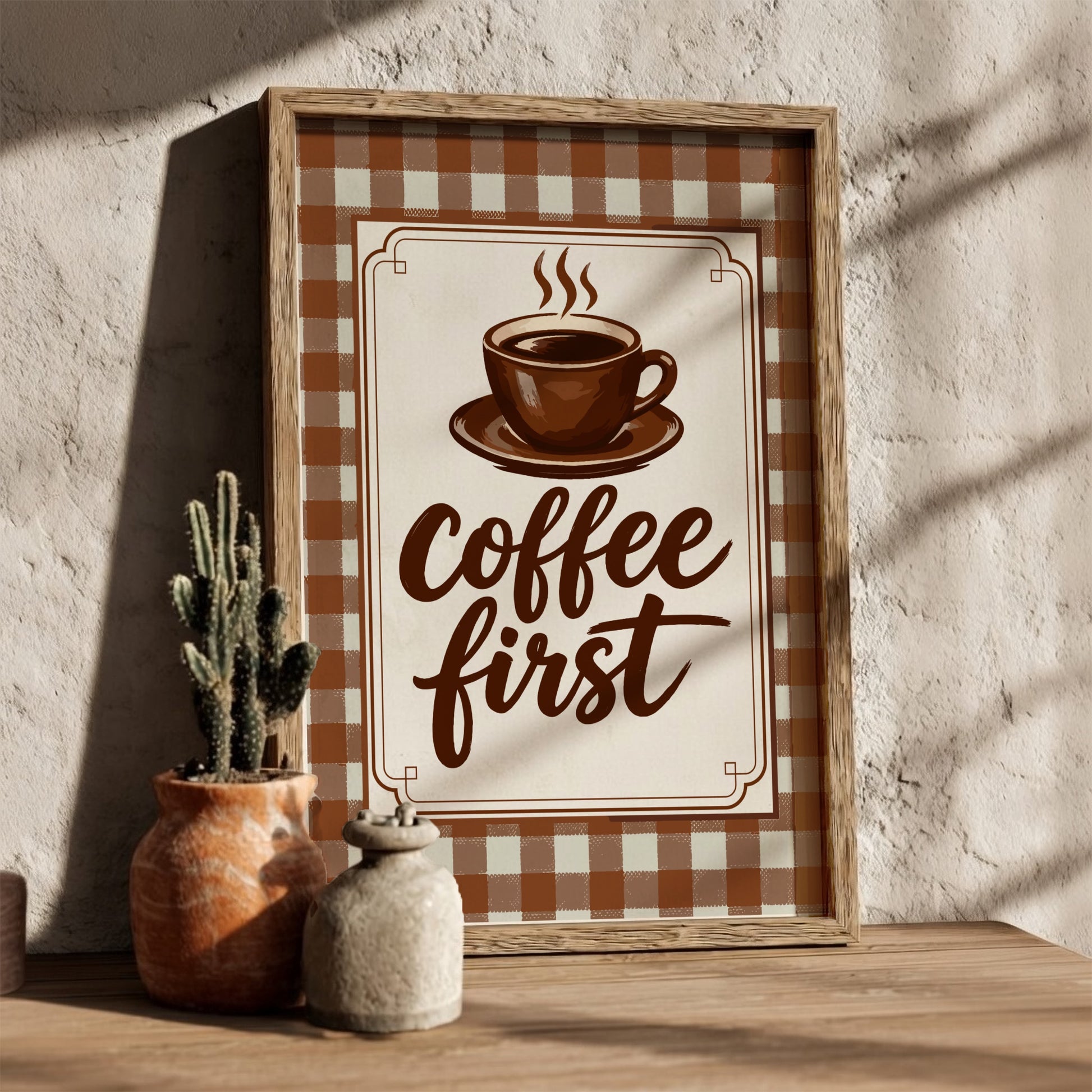 Coffee First - Kitchen Wall Art