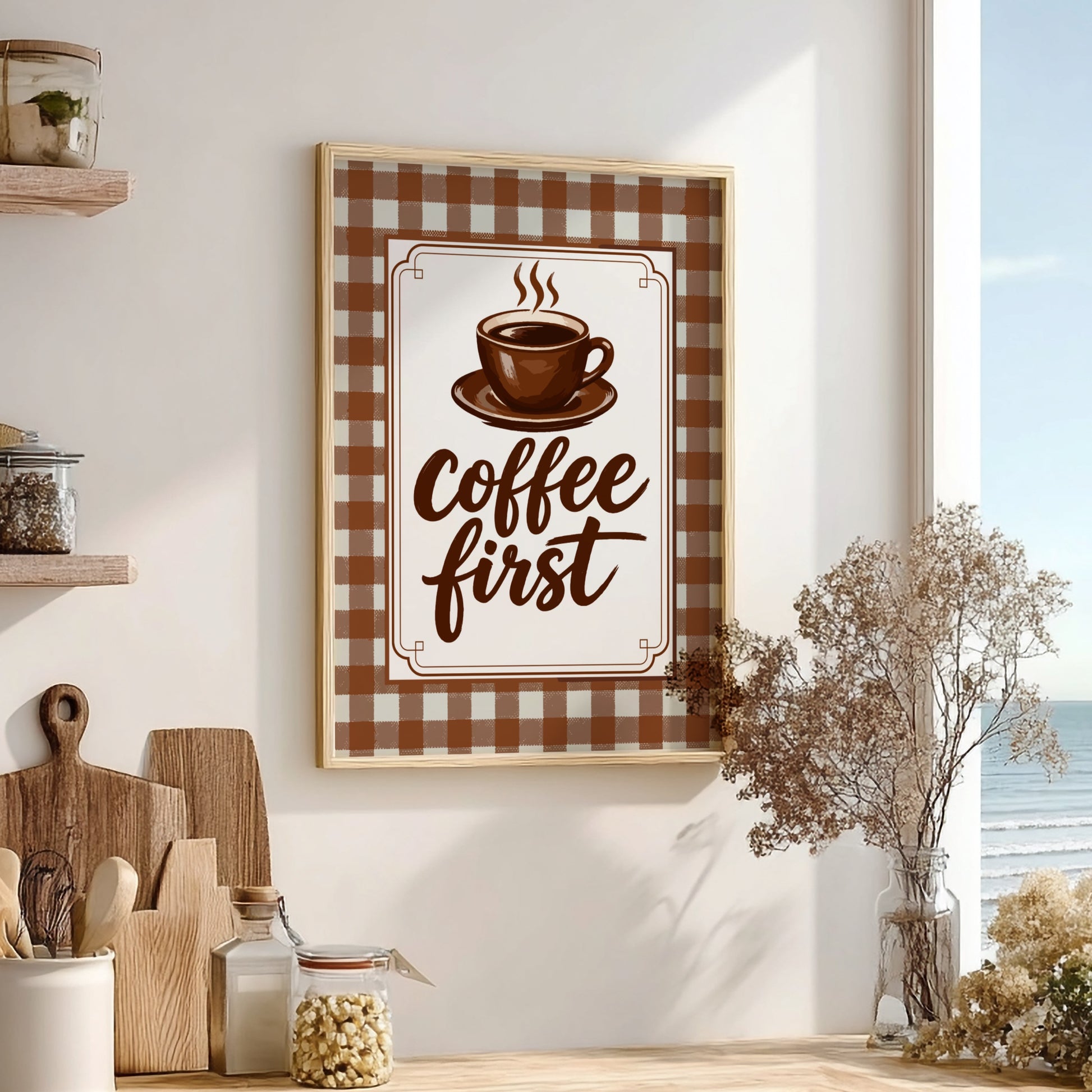 Coffee First - Kitchen Wall Art