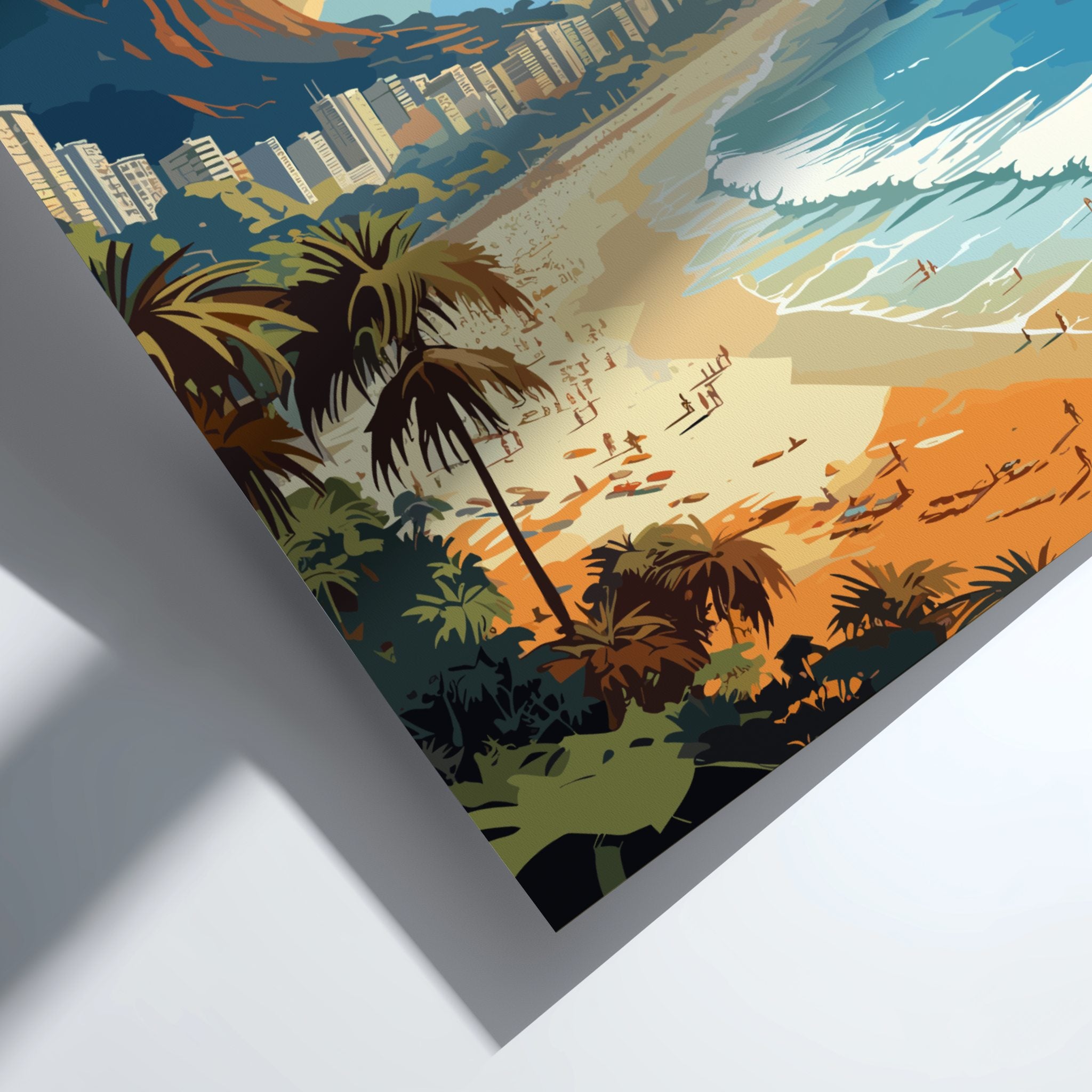 South America COPACABANA POSTER - RIO DE JANEIRO BEACH PRINT