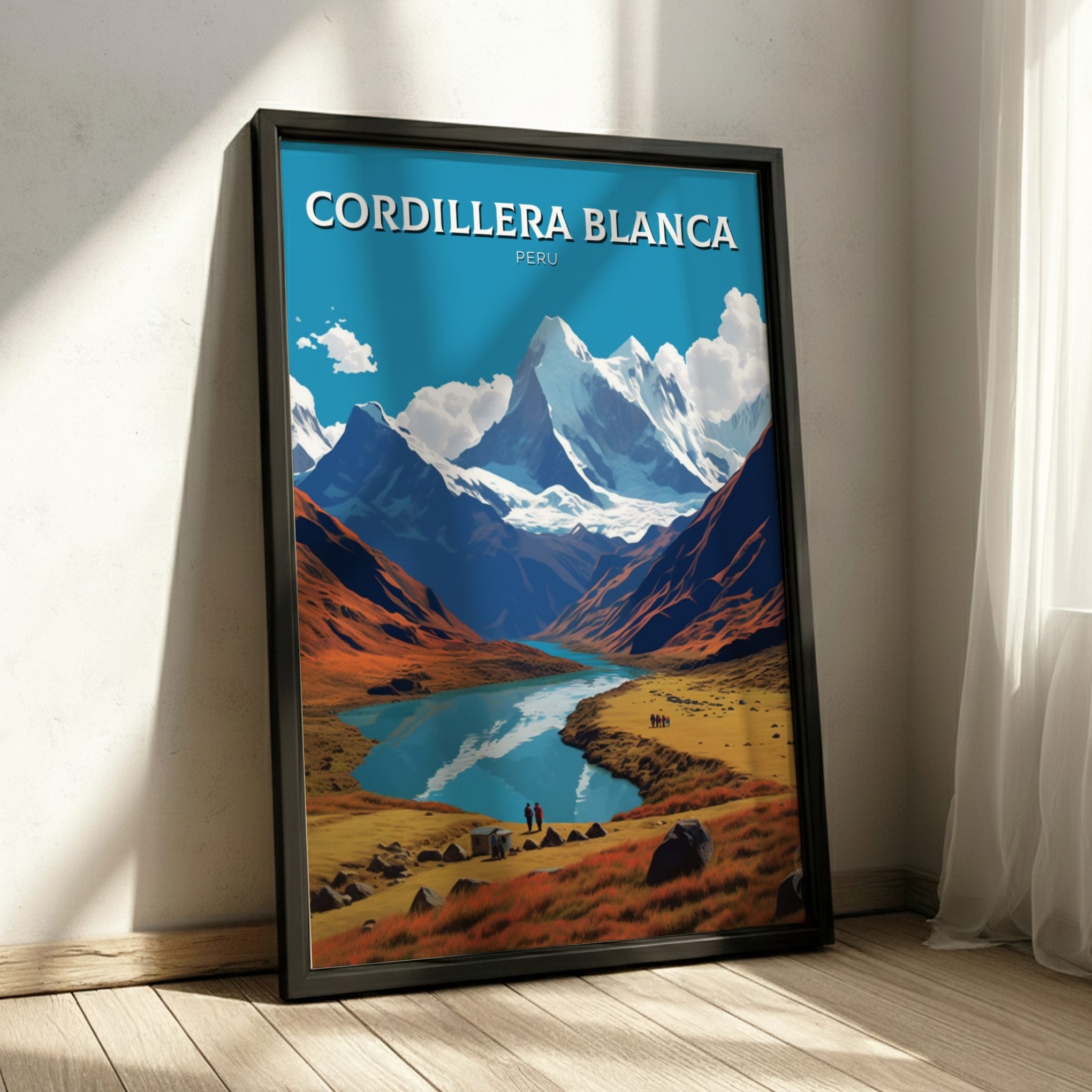 South America CORDILLERA BLANCA PRINT - TRAVEL ART