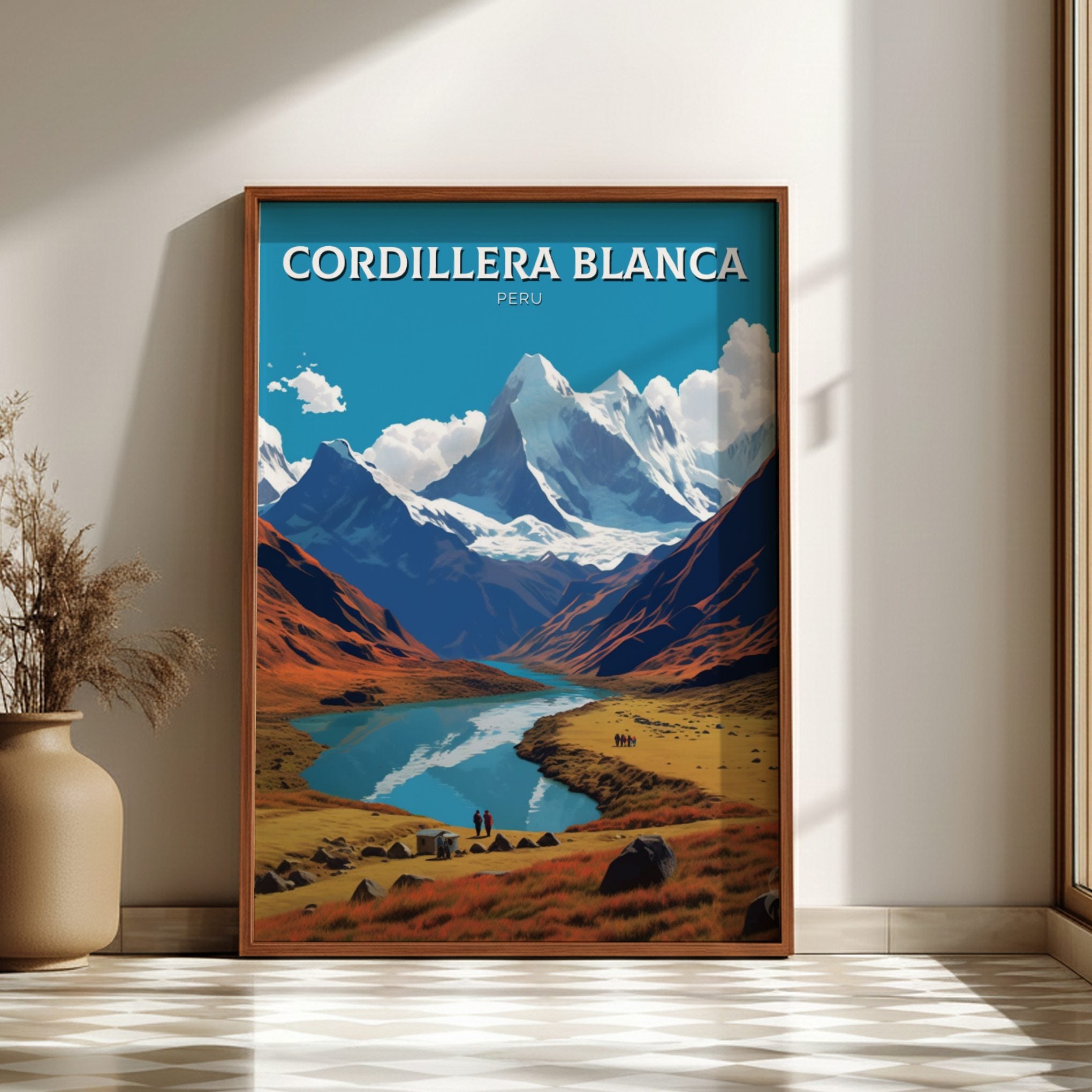 South America CORDILLERA BLANCA PRINT - TRAVEL ART