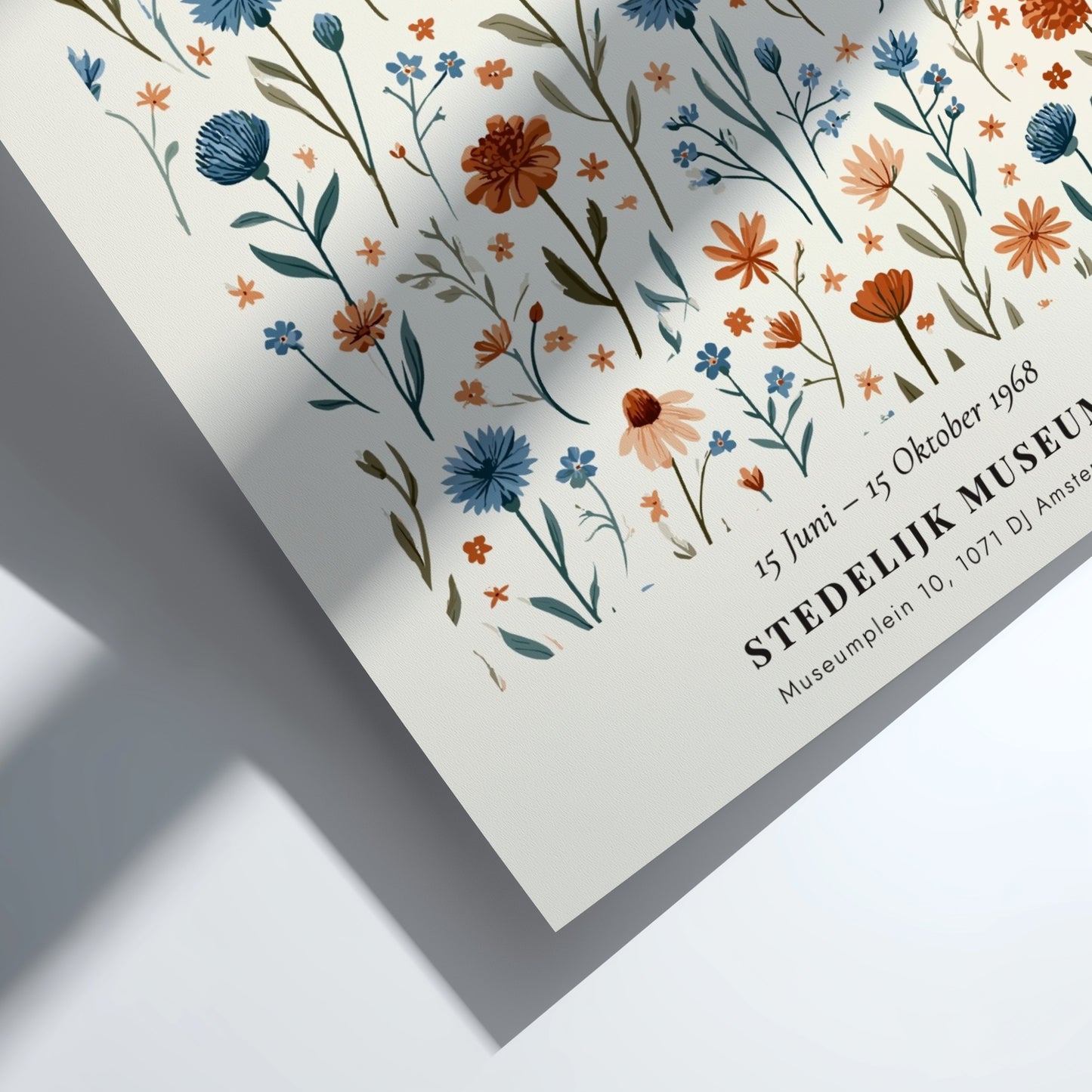 Henri Matisse poster featuring cornflowers and marigolds in vibrant colors, floral art print for wall decor