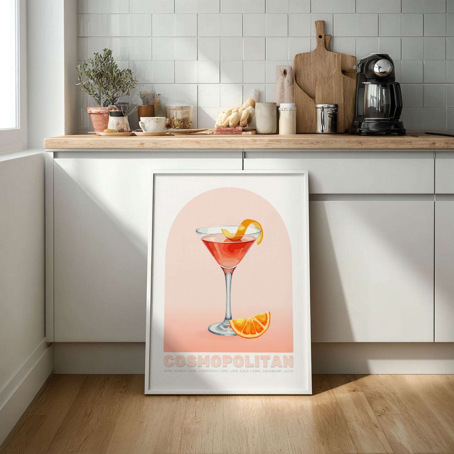 Cosmopolitan Cocktail Poster - Drinks Wall Art