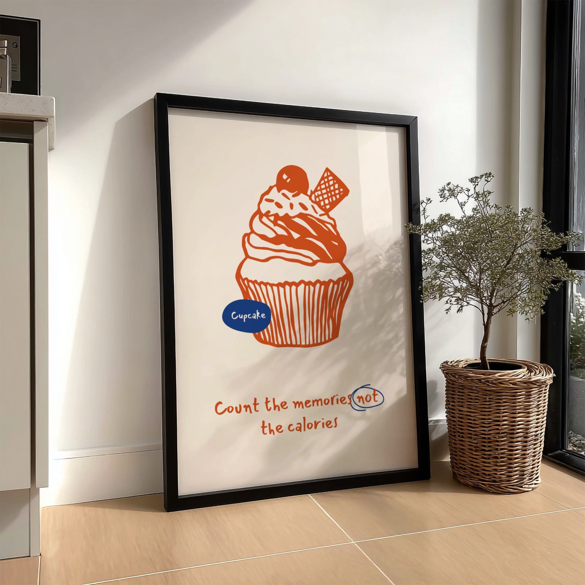 Cupcake Poster - Sweet Treats & Bakery Vibes Wall Art Print
