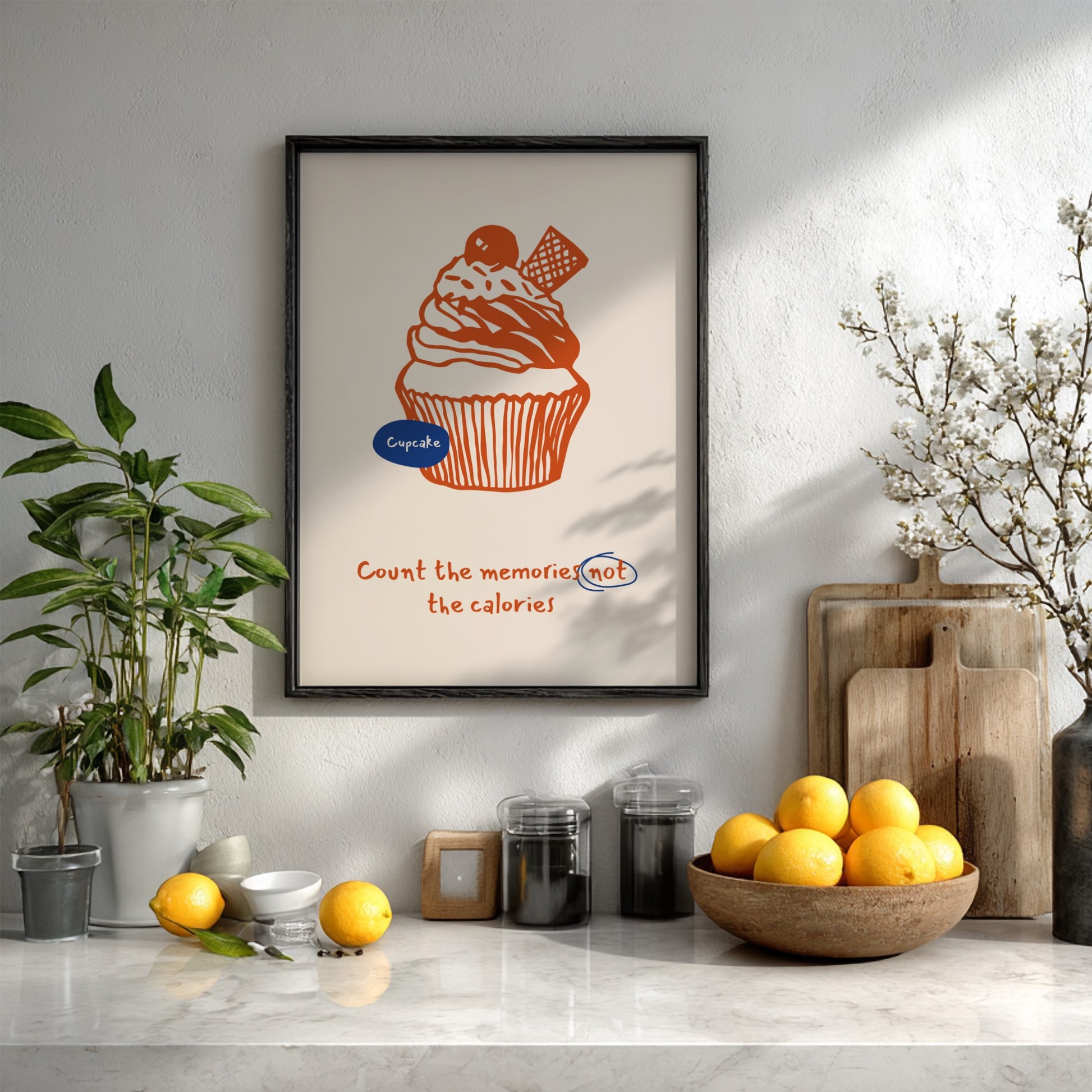 Cupcake Poster - Sweet Treats & Bakery Vibes Wall Art Print