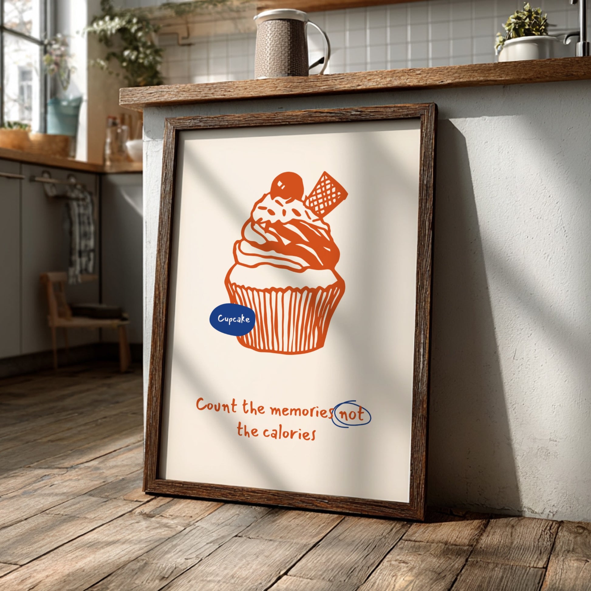 Cupcake Poster - Sweet Treats & Bakery Vibes Wall Art Print