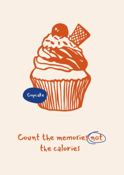 Cupcake Poster - Sweet Treats & Bakery Vibes Wall Art Print