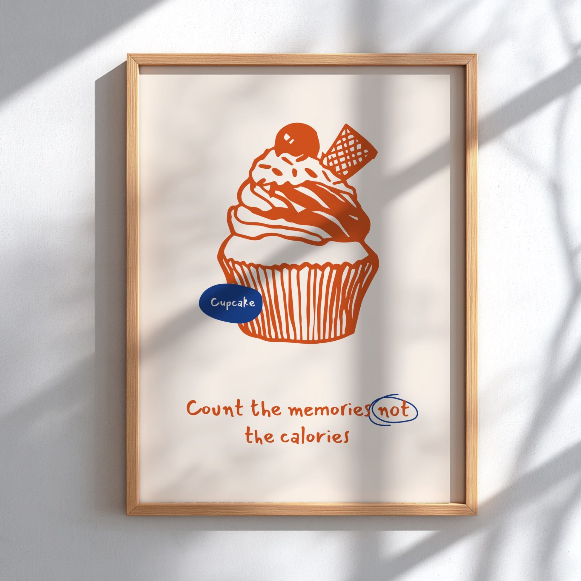 Cupcake Poster - Sweet Treats & Bakery Vibes Wall Art Print