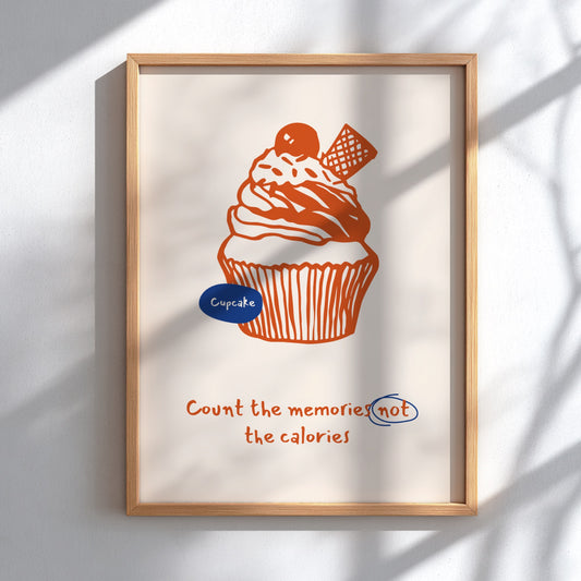 Cupcake Poster - Sweet Treats & Bakery Vibes Wall Art Print