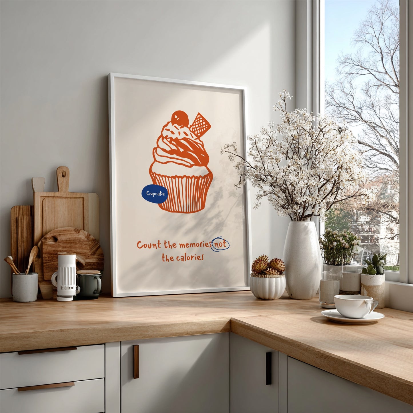 Cupcake Poster - Sweet Treats & Bakery Vibes Wall Art Print