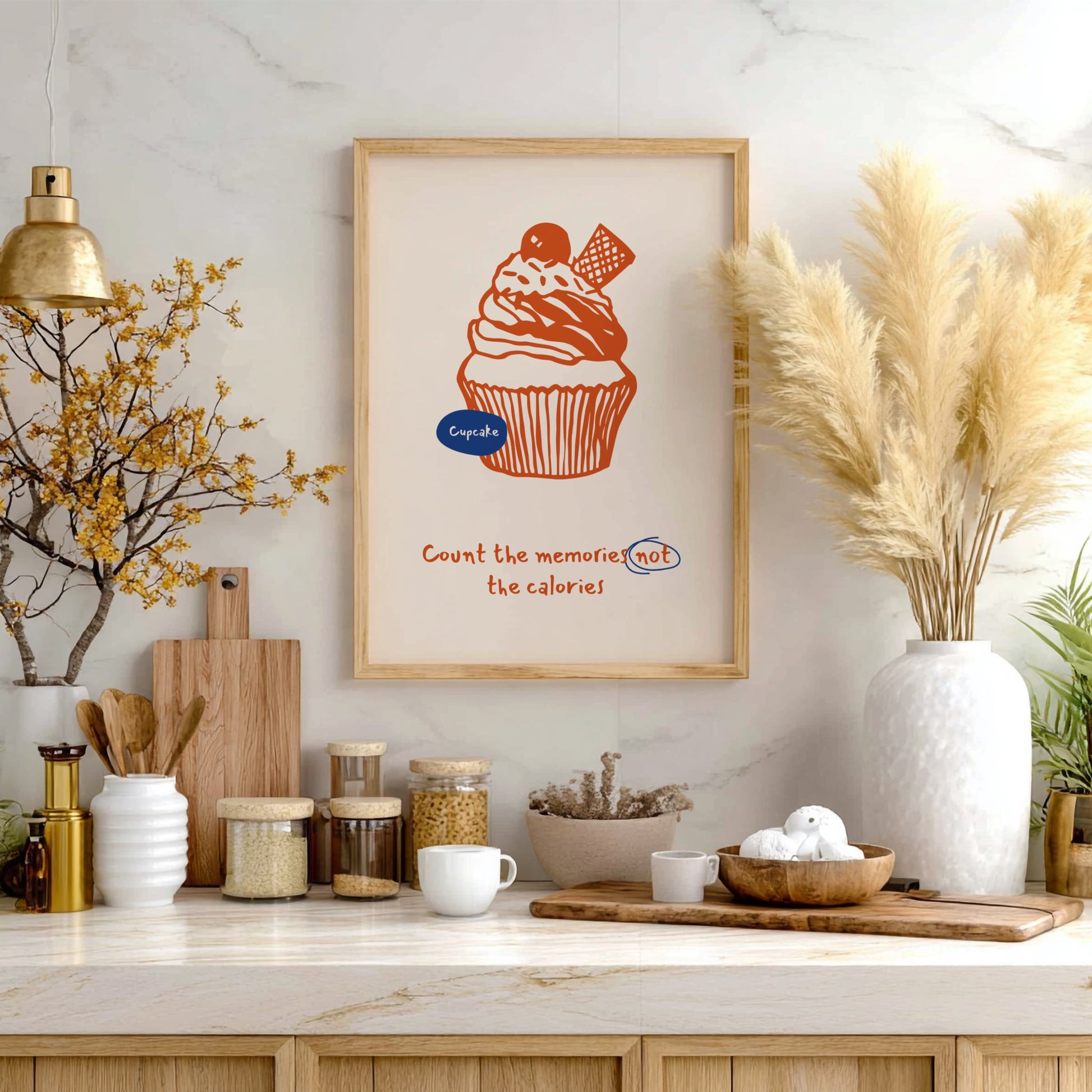 Cupcake Poster - Sweet Treats & Bakery Vibes Wall Art Print
