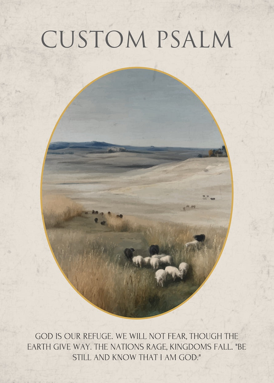 Personalised Religion Psalm Poster