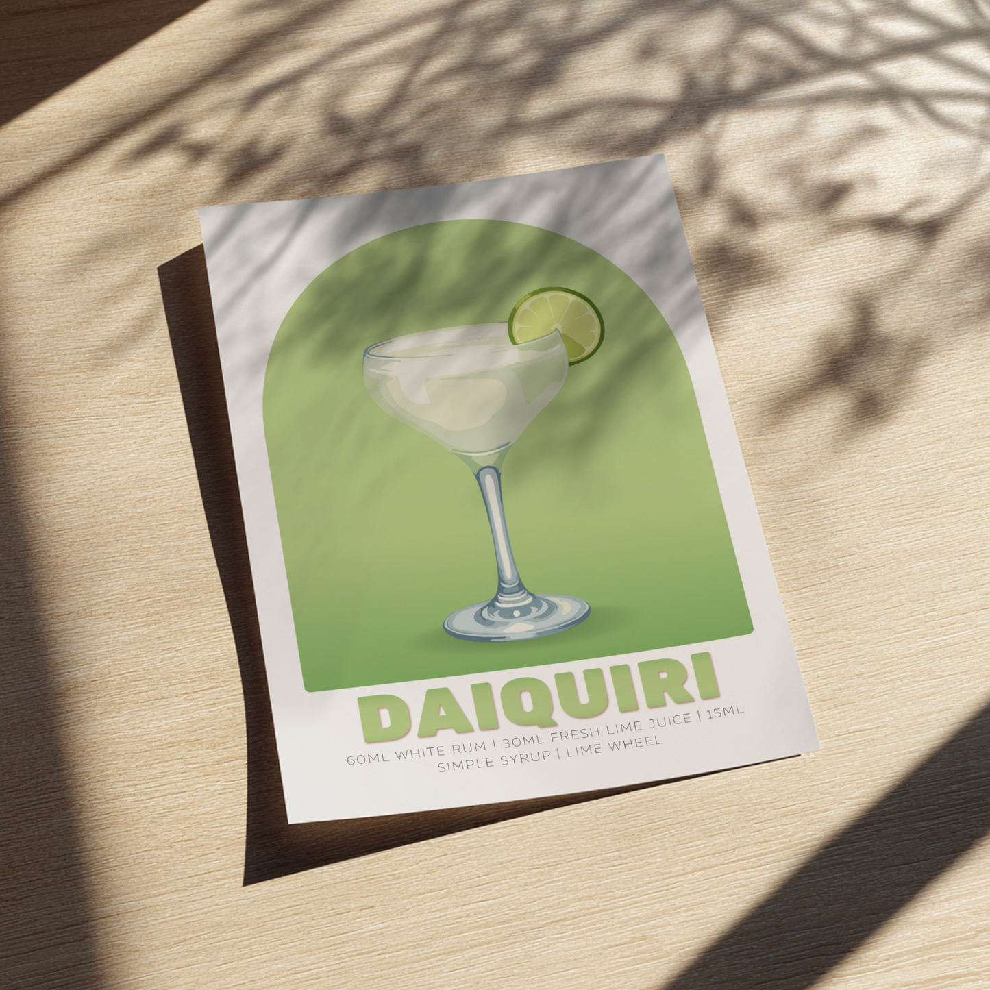 Daiquiri Cocktail Poster - Drinks Wall Art