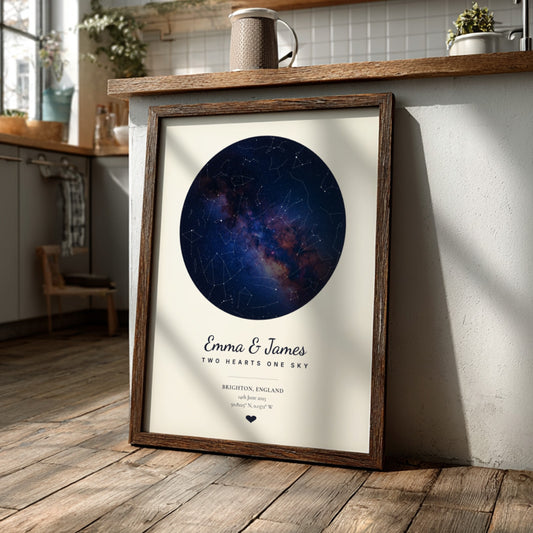 Personalised Night Sky Star Map Poster