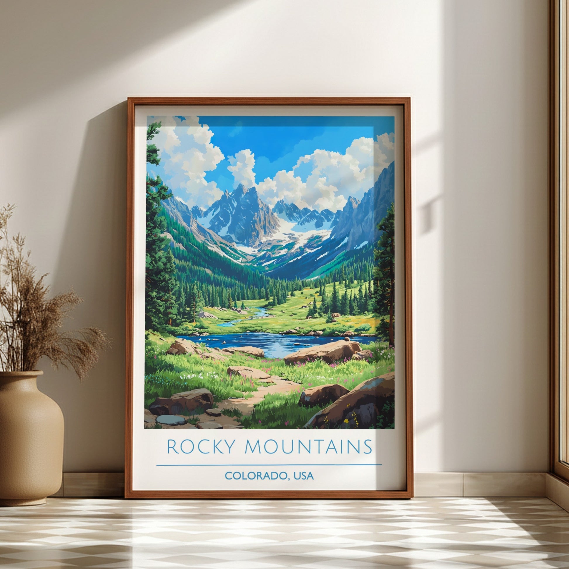 Rocky Mountains, Colorado: The Range – Modern Travel Art