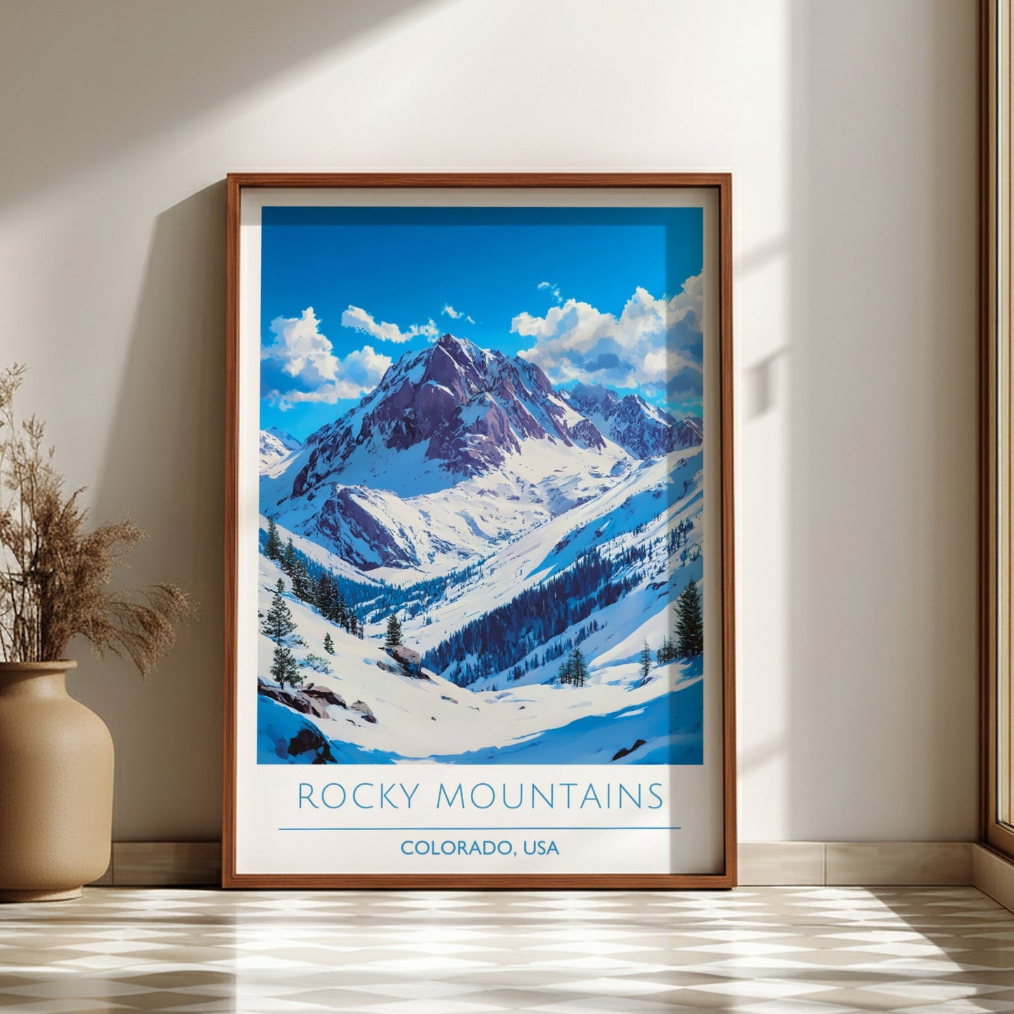 Rocky Mountains, Colorado: The Frost – Modern Travel Art