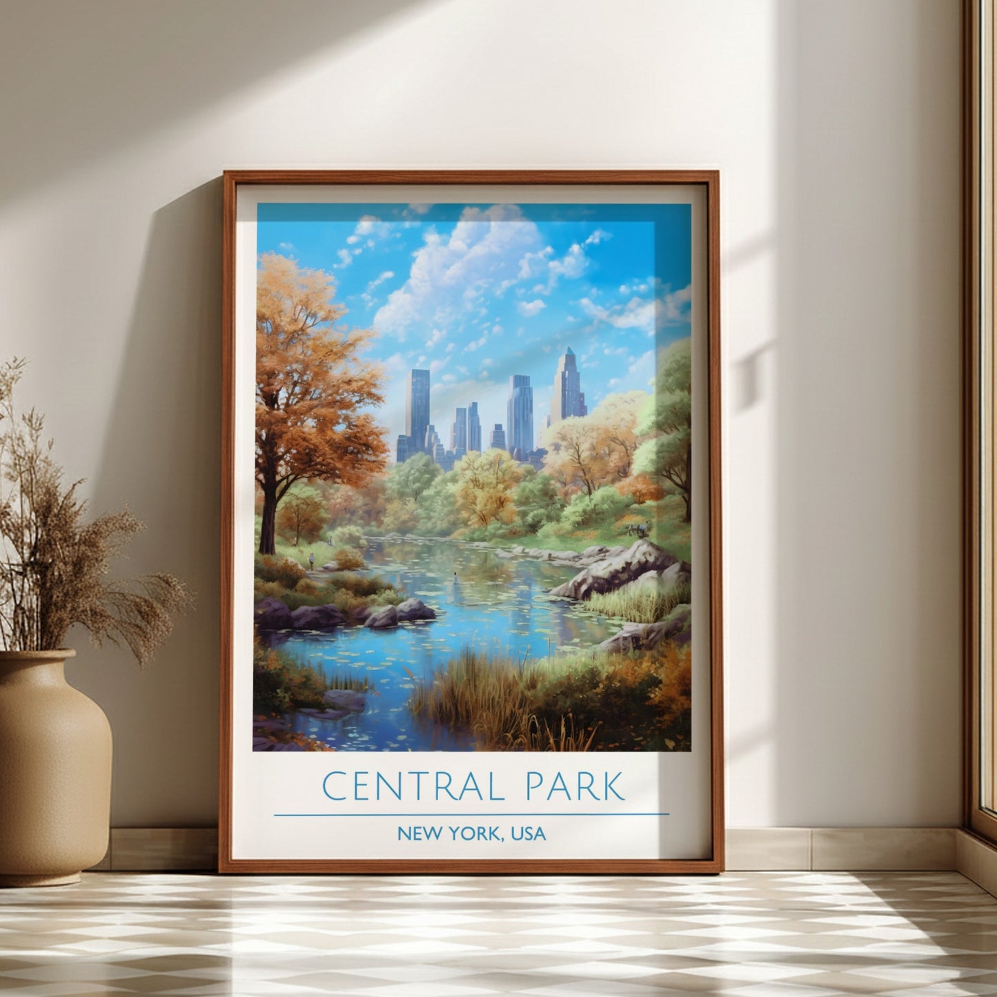Central Park, New York: The Sanctuary – Modern Travel Art