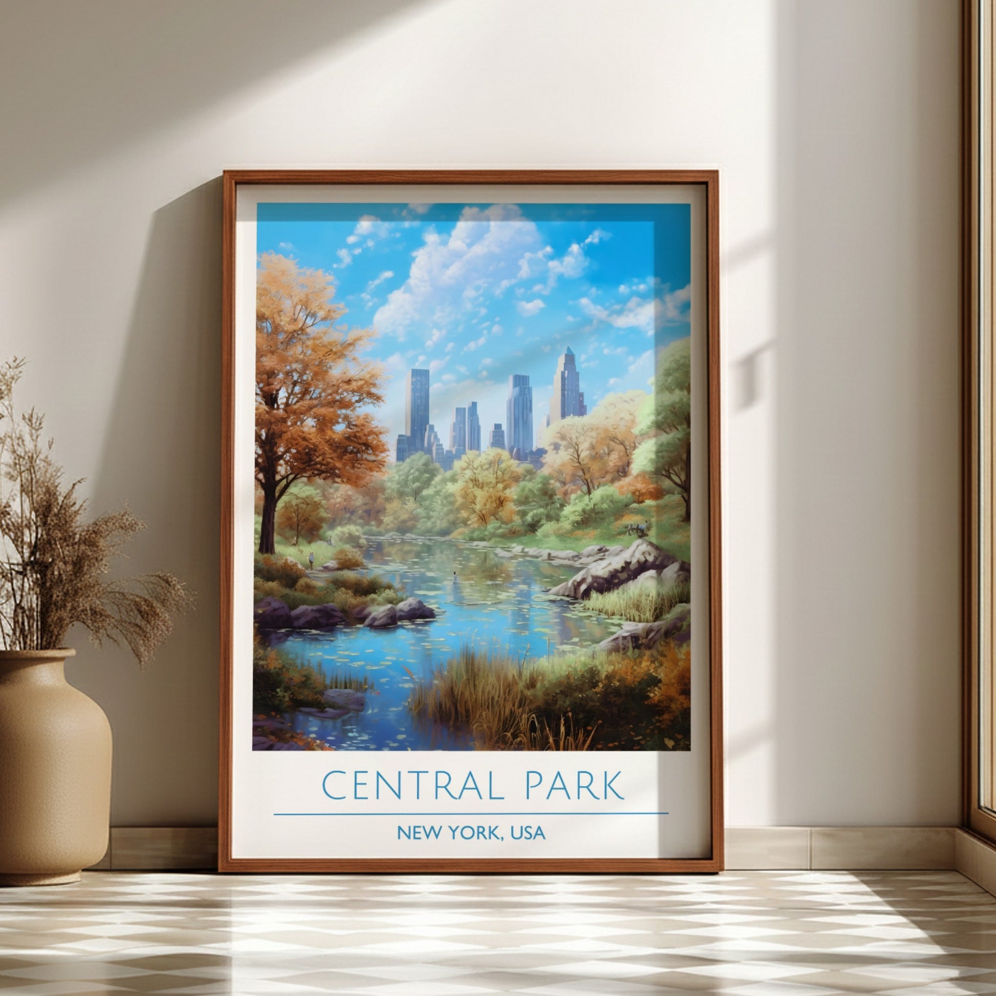 Central Park, New York: The Sanctuary – Modern Travel Art