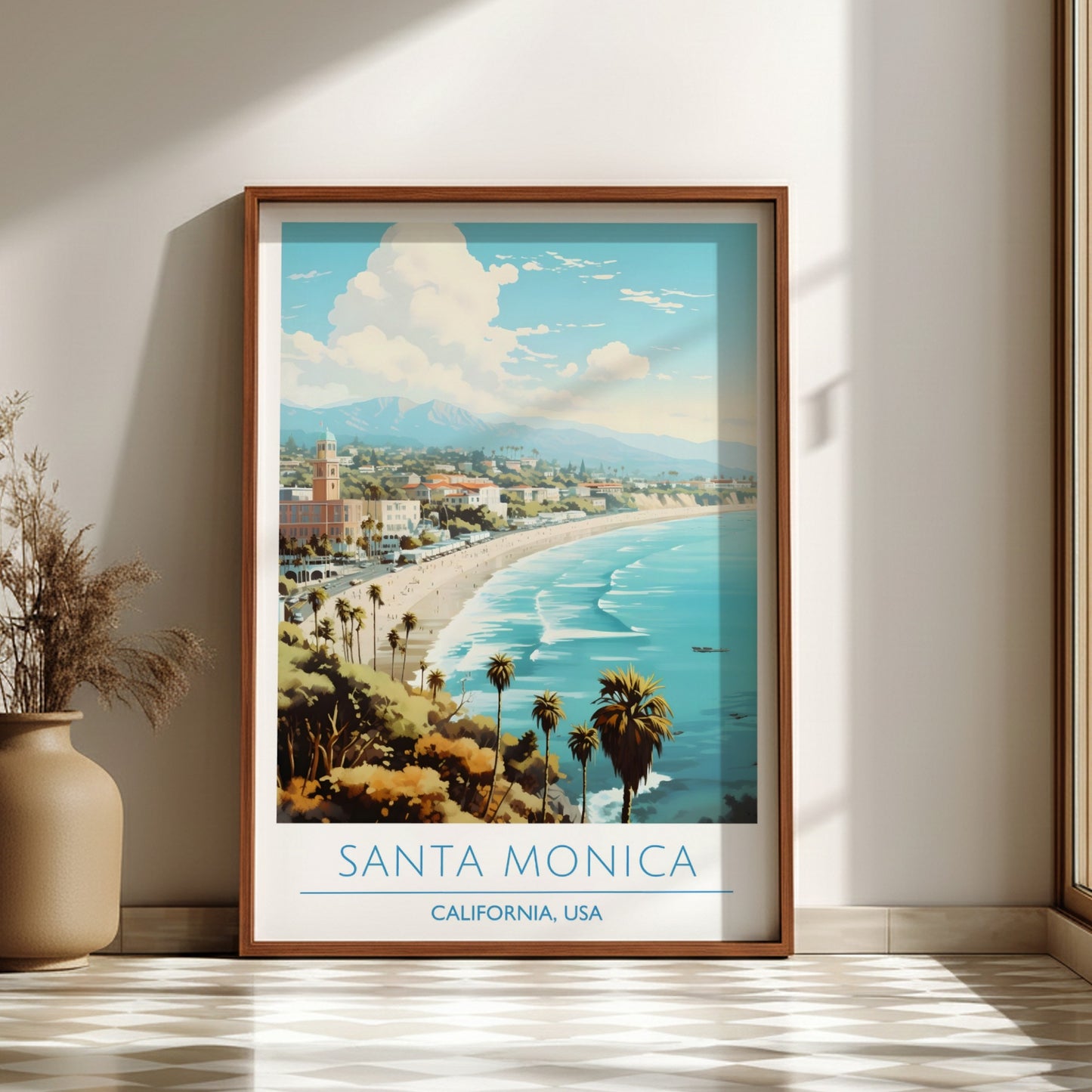 Santa Monica, California: The Horizon – Modern Travel Art
