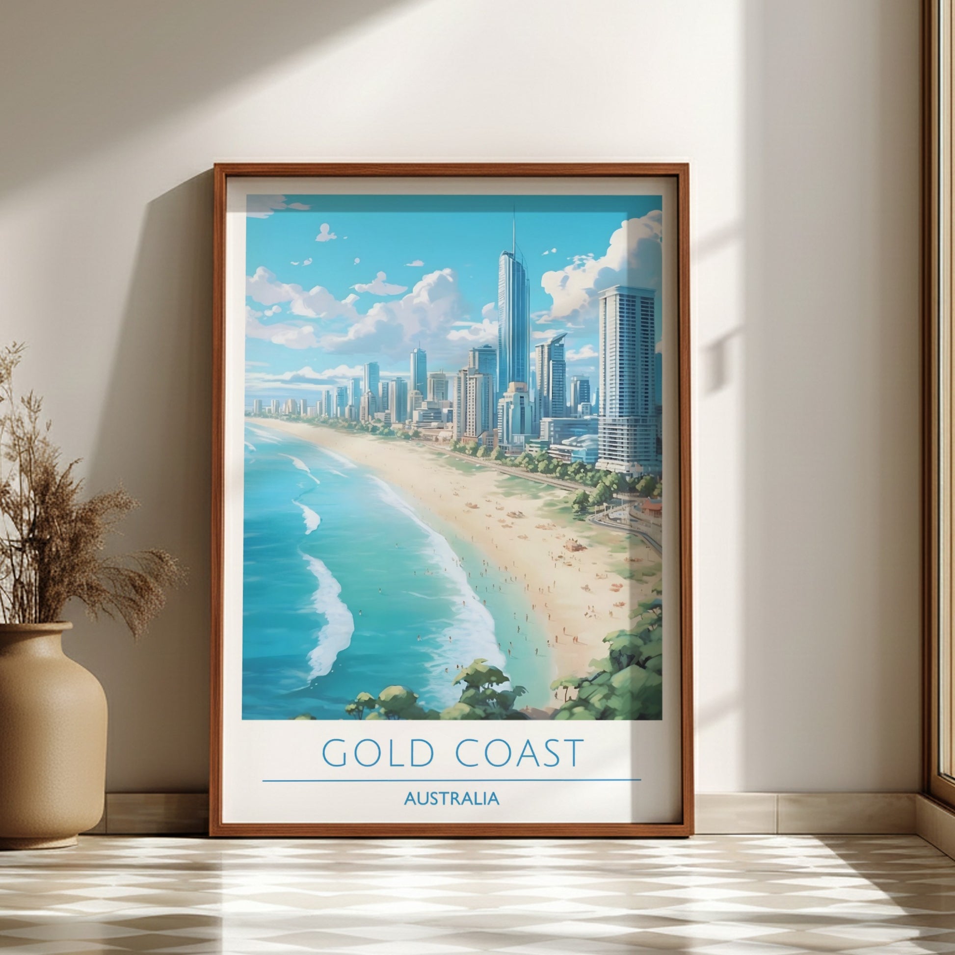 Gold Coast, Australia: The Glint – Modern Travel Art