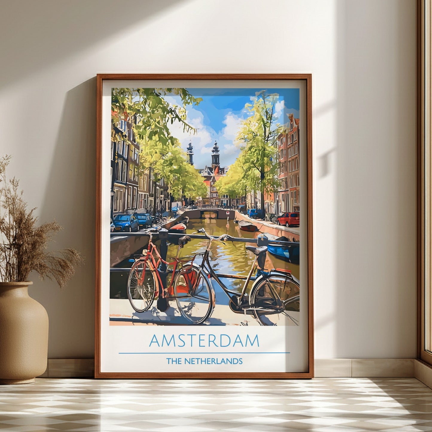 Amsterdam, Netherlands: The Cycle – Modern Travel Art