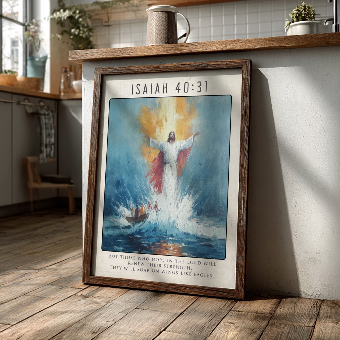 Isaiah 40:31: The Soar – Modern Minimalist Scripture Art