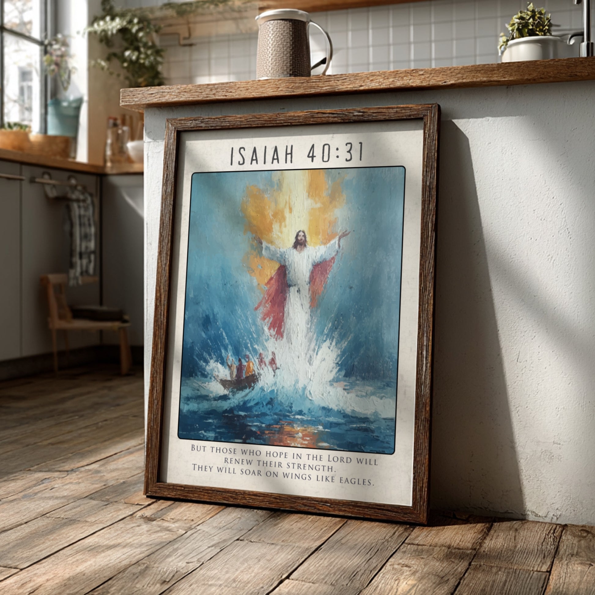 Isaiah 40:31: The Soar – Modern Minimalist Scripture Art