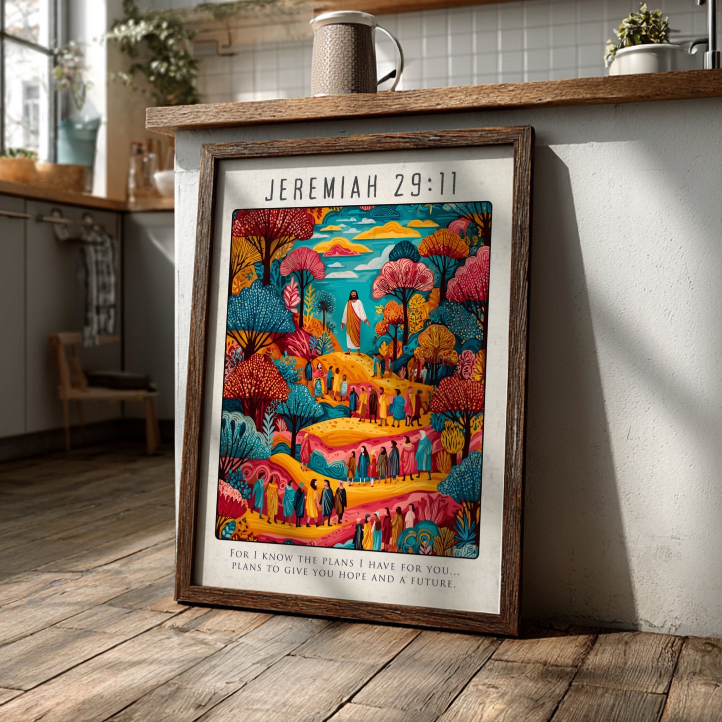 Jeremiah 29:11: The Blueprint – Modern Minimalist Scripture Art