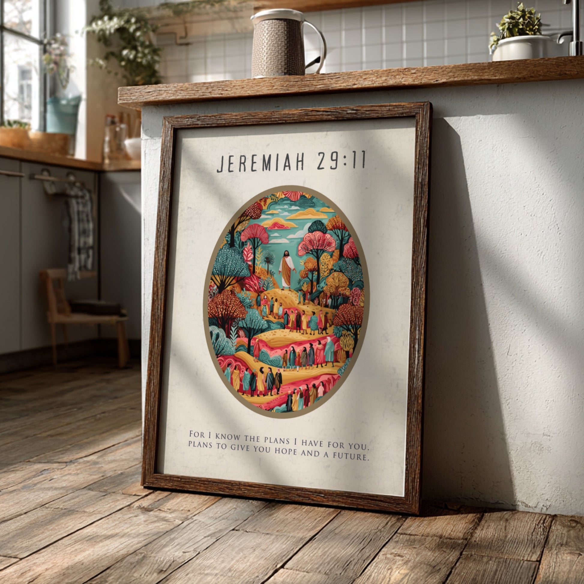 Jeremiah 29:11: The Blueprint – Modern Minimalist Scripture Art