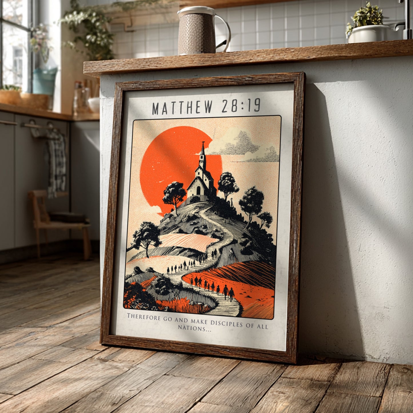 Matthew 28:19: The Commission – Modern Minimalist Scripture Art