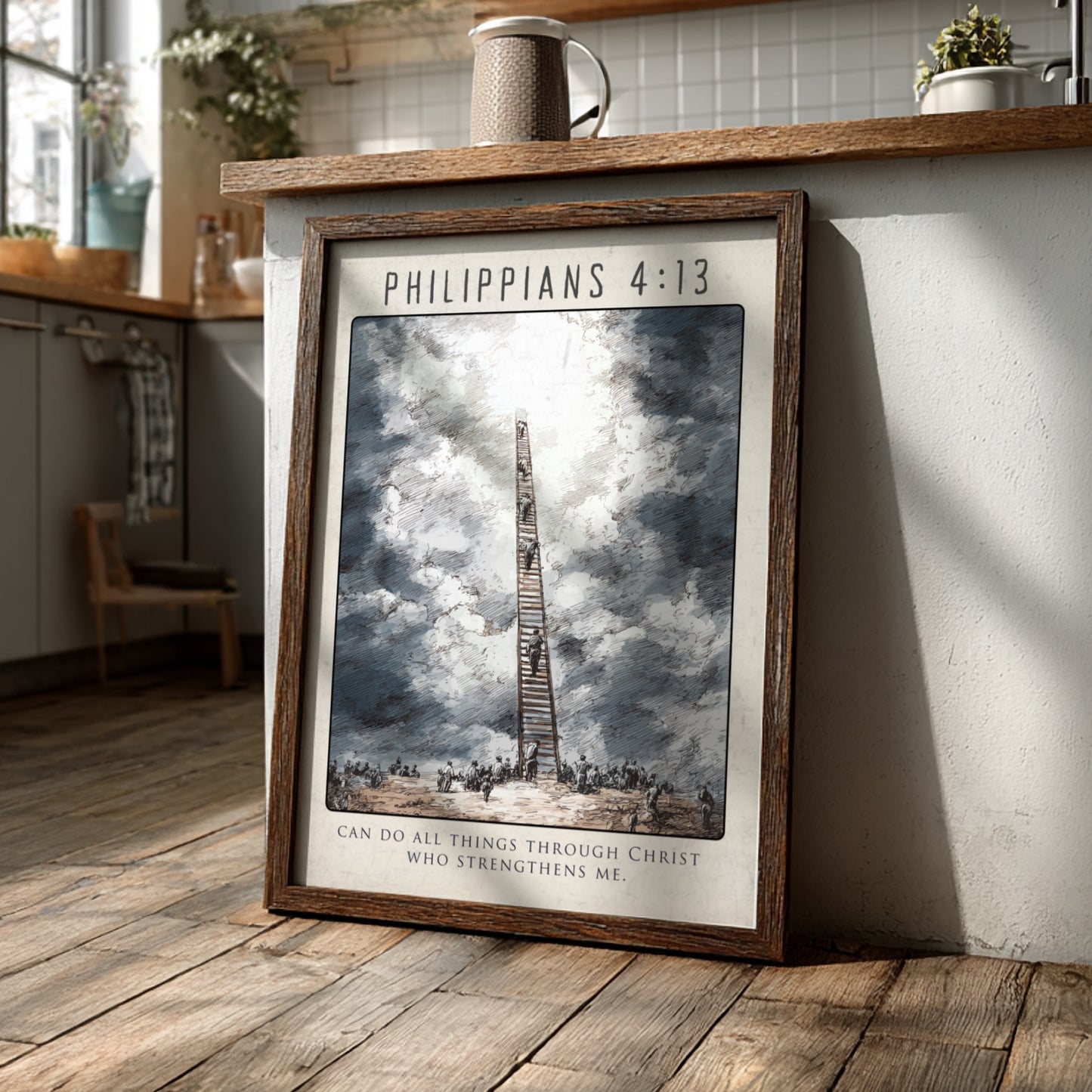 Philippians 4:13: The Catalyst – Modern Minimalist Scripture Art