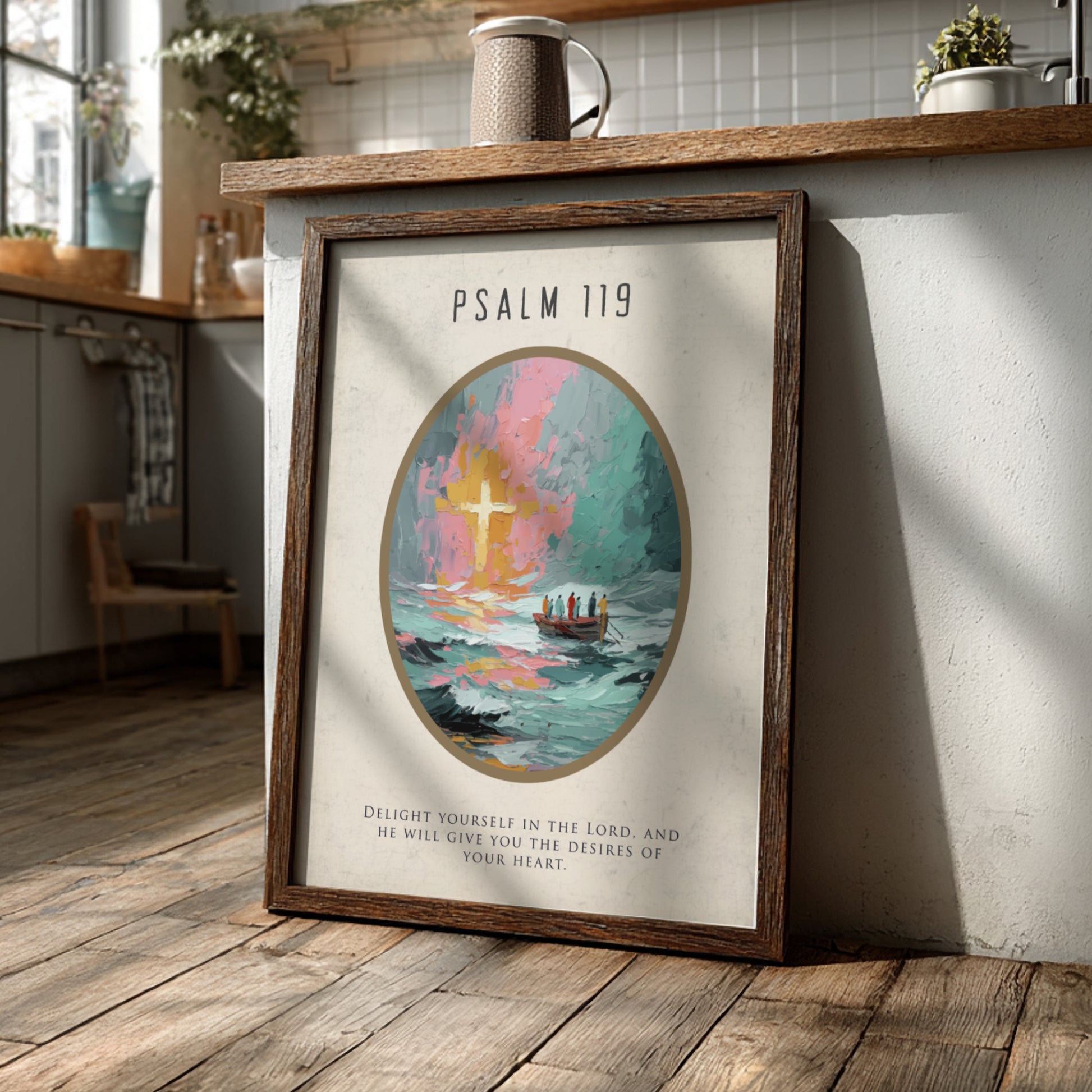 Psalm 119: The Way – Modern Minimalist Scripture Wall Art