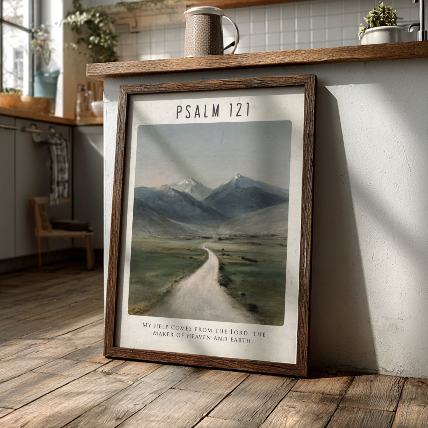 Psalm 121: The Keeper - Modern Minimalist Scripture Wall Art