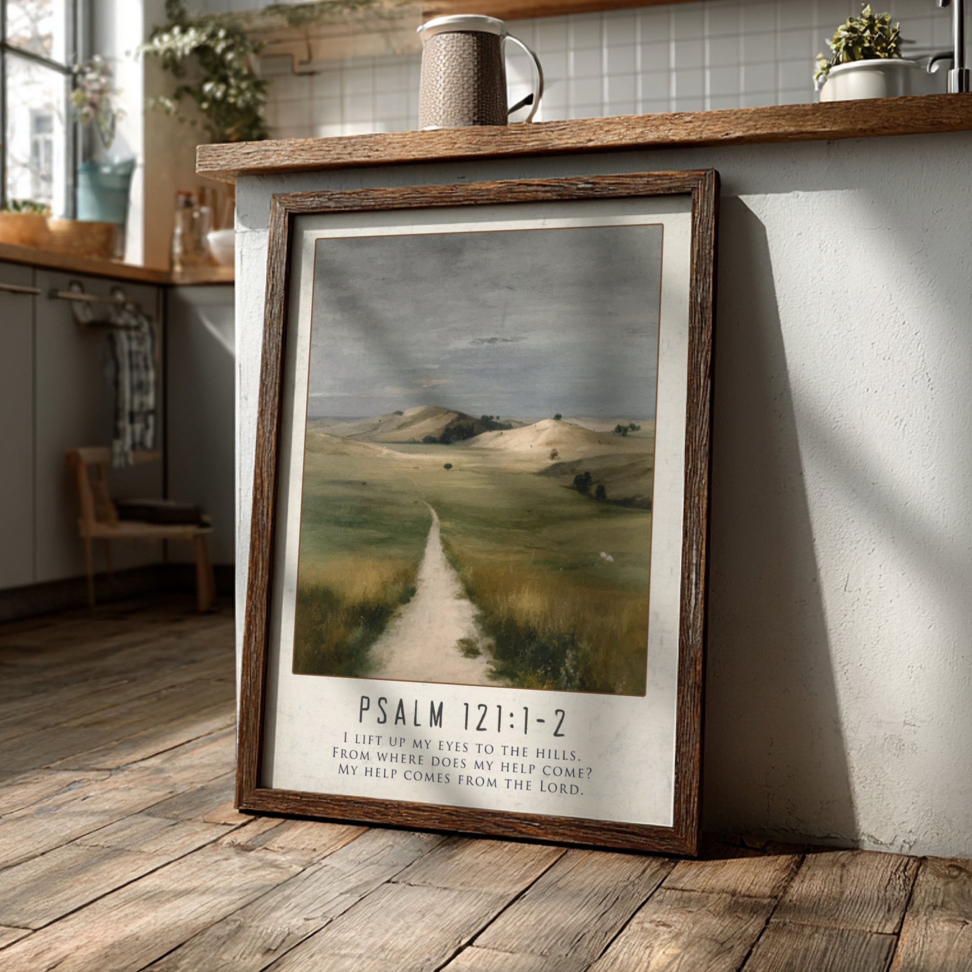 Psalm 121:1-2: The Help – Modern Minimalist Scripture Art