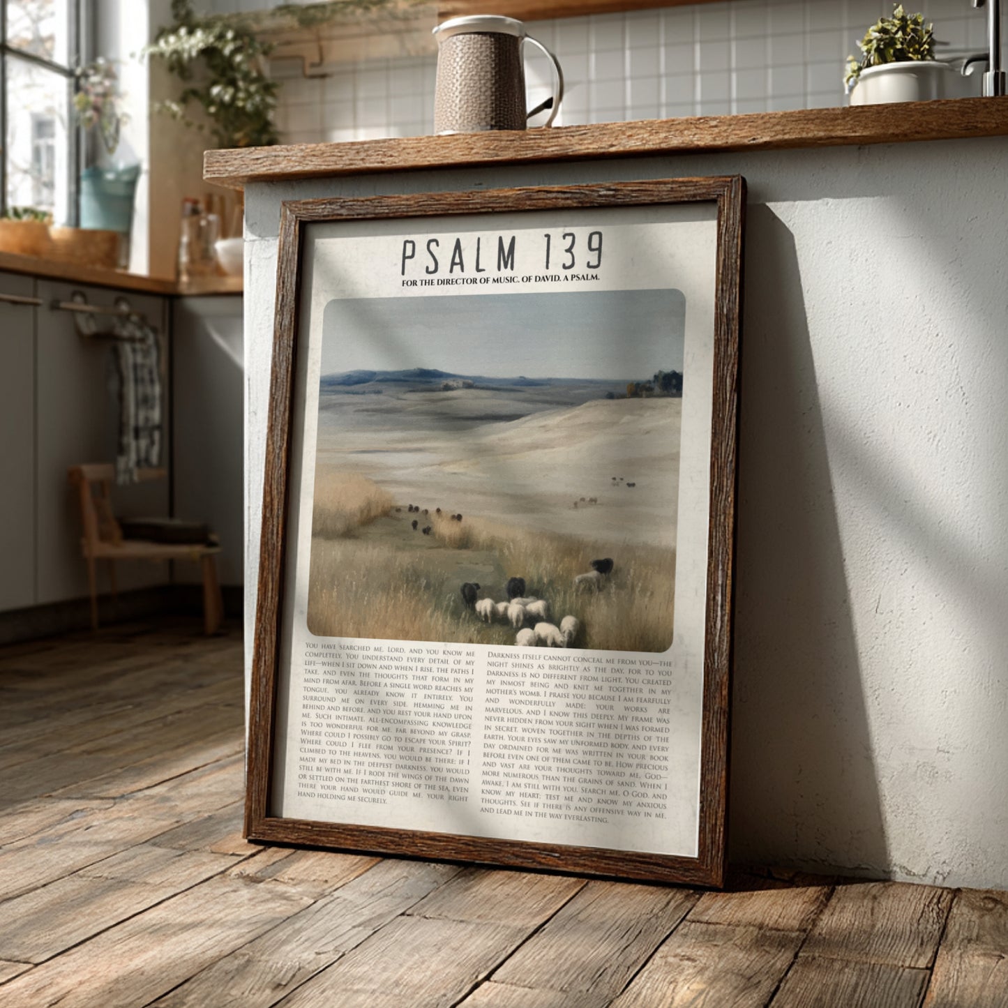 Psalm 139: Known – Modern Minimalist Scripture Wall Art