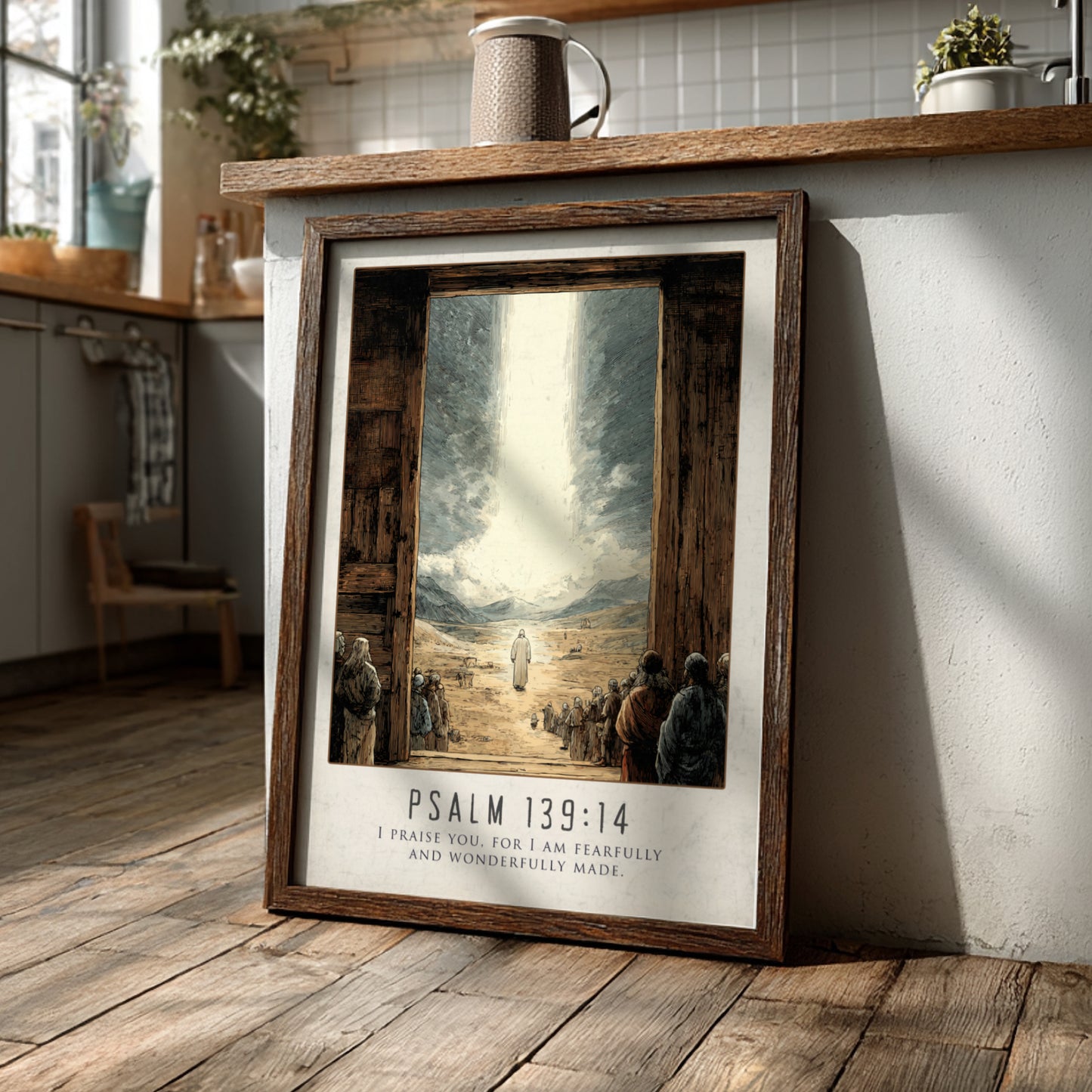 Psalm 139:14: Fearfully & Wonderfully Made – Modern Minimalist Art