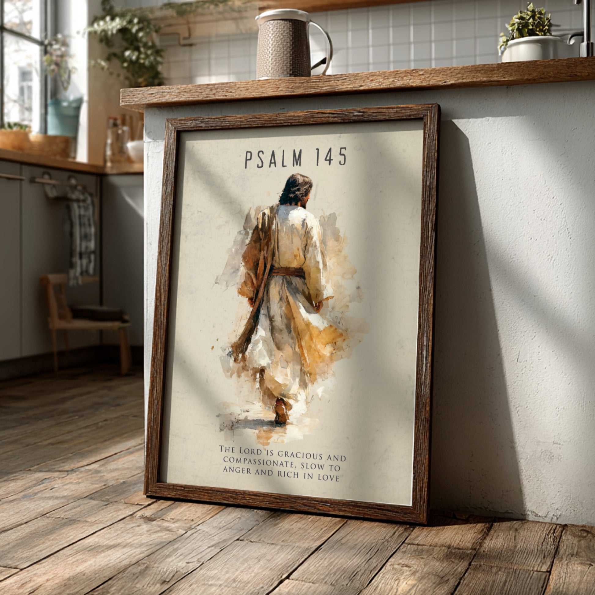 Psalm 145: The Greatness – Modern Minimalist Scripture Wall Art