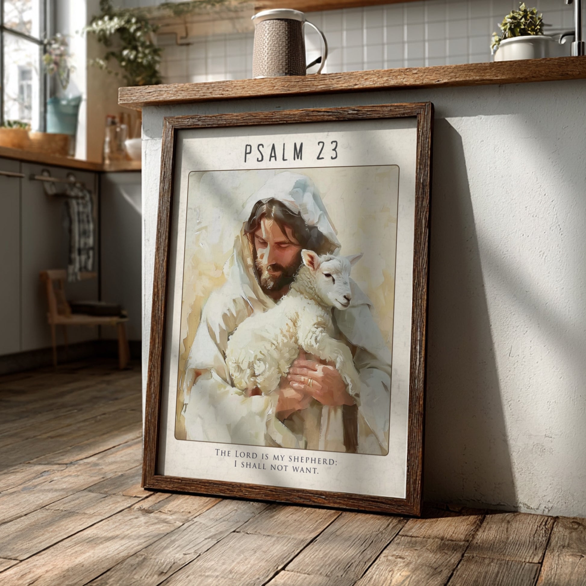 Psalm 23: The Provision – Modern Minimalist Scripture Art