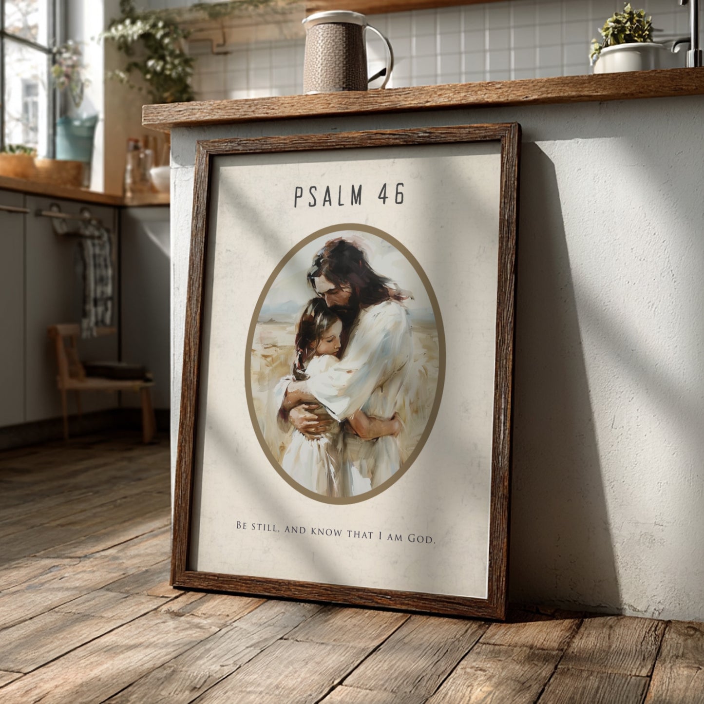 Psalm 46: The Unshakable – Modern Minimalist Scripture Art