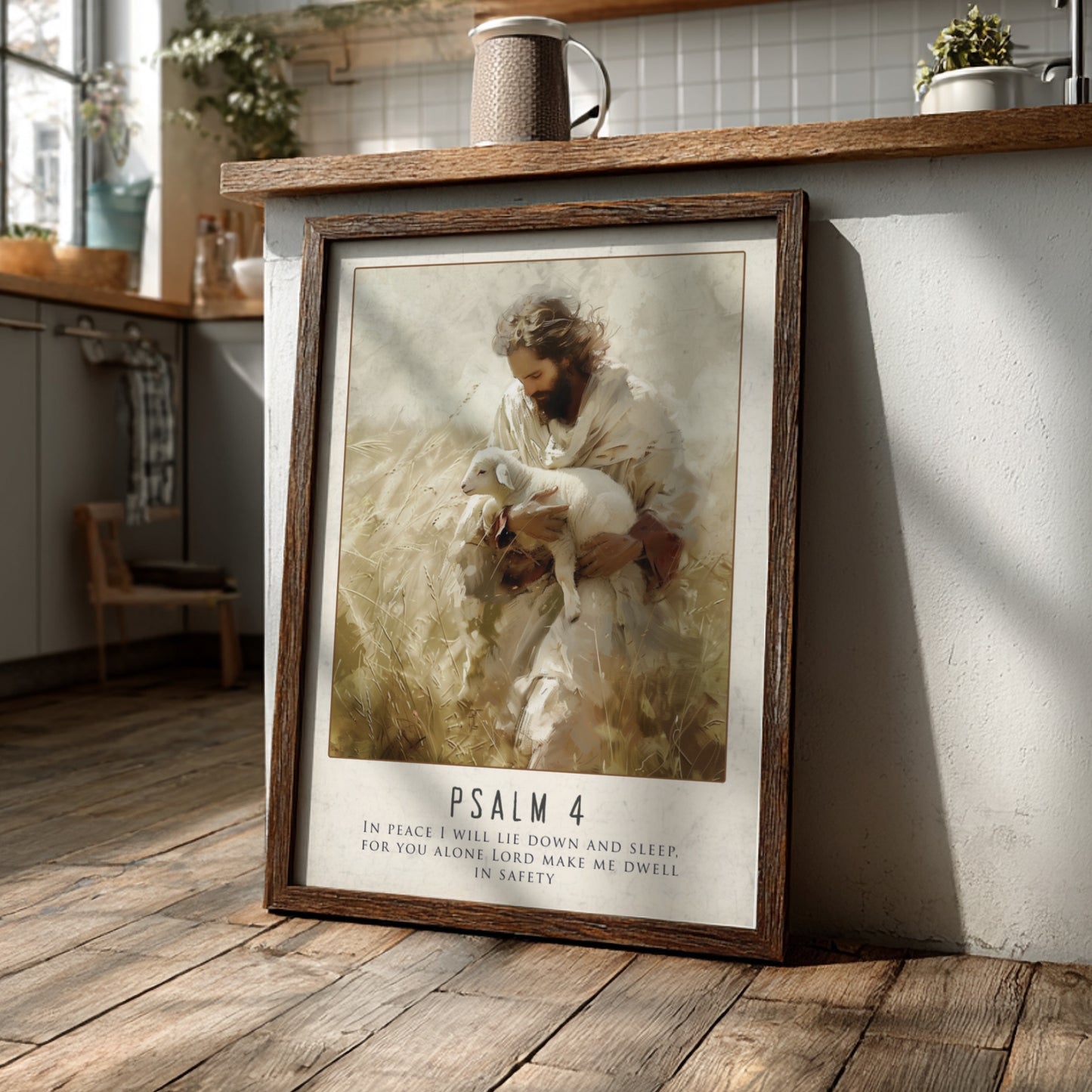 Psalm 4: The Quietude – Modern Minimalist Scripture Art