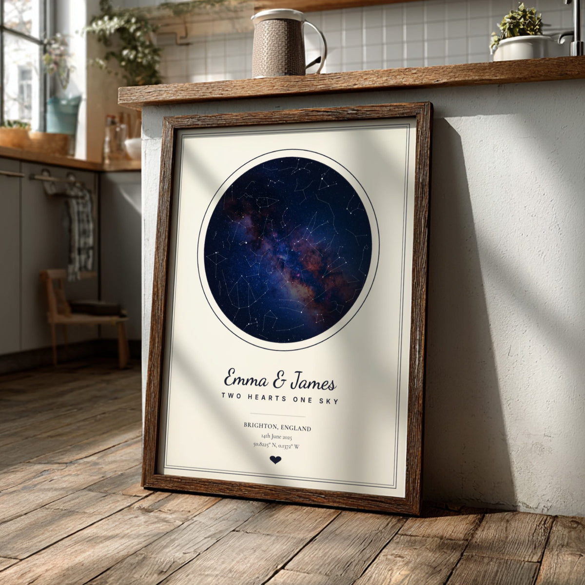 Personalised Star Map Circle Poster