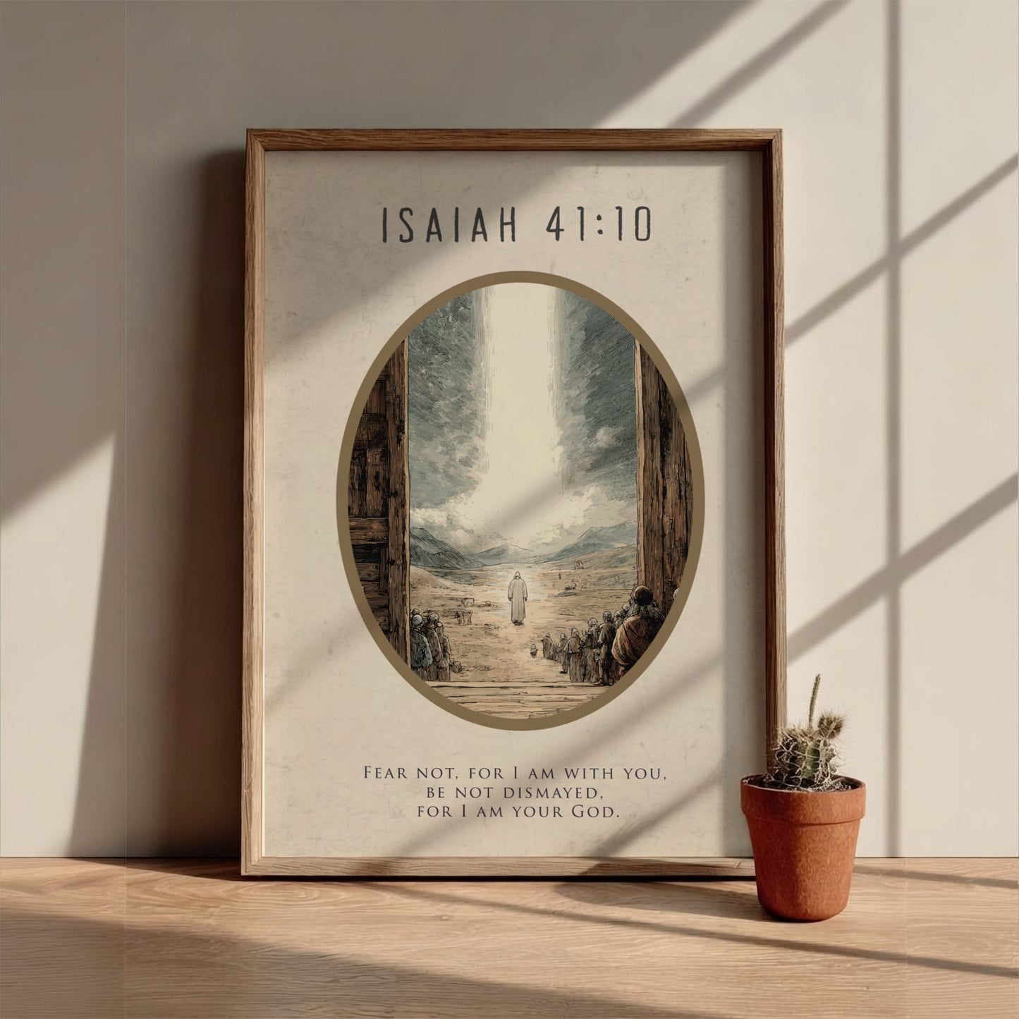 Isaiah 41:10: The Uphold – Modern Minimalist Scripture Wall Art