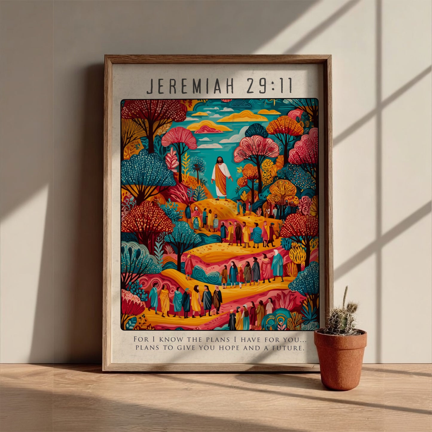 Jeremiah 29:11: The Blueprint – Modern Minimalist Scripture Art