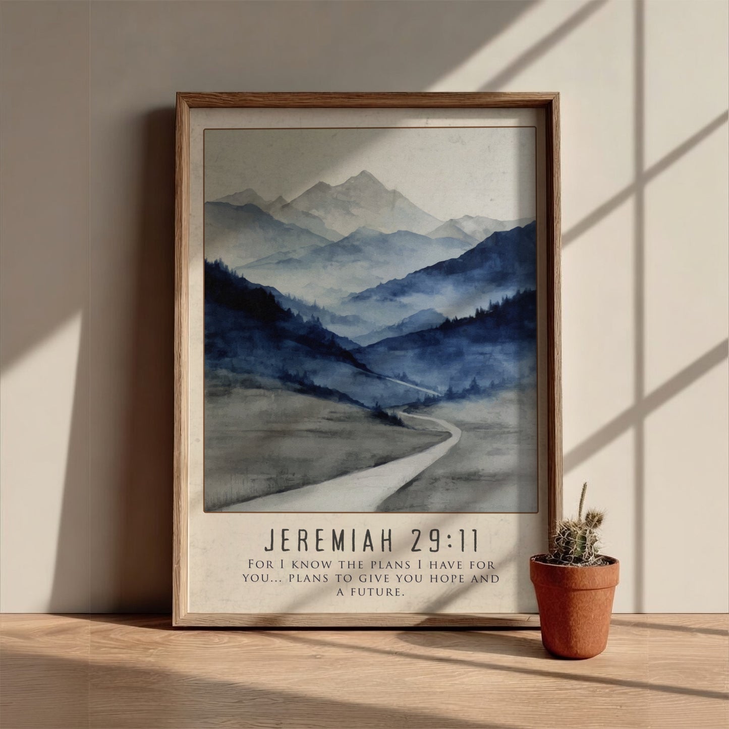 Jeremiah 29:11: The Intent – Modern Minimalist Scripture Art