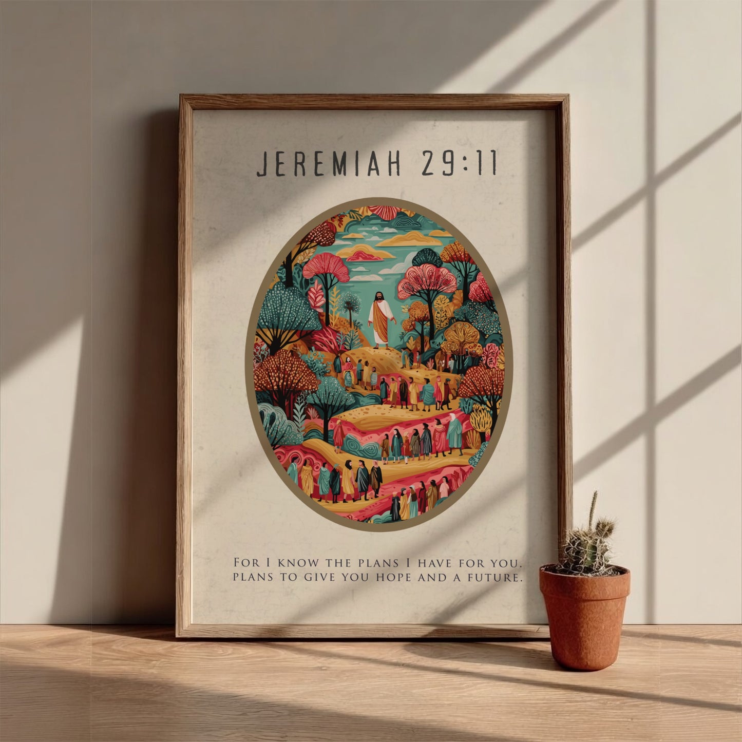 Jeremiah 29:11: The Blueprint – Modern Minimalist Scripture Art
