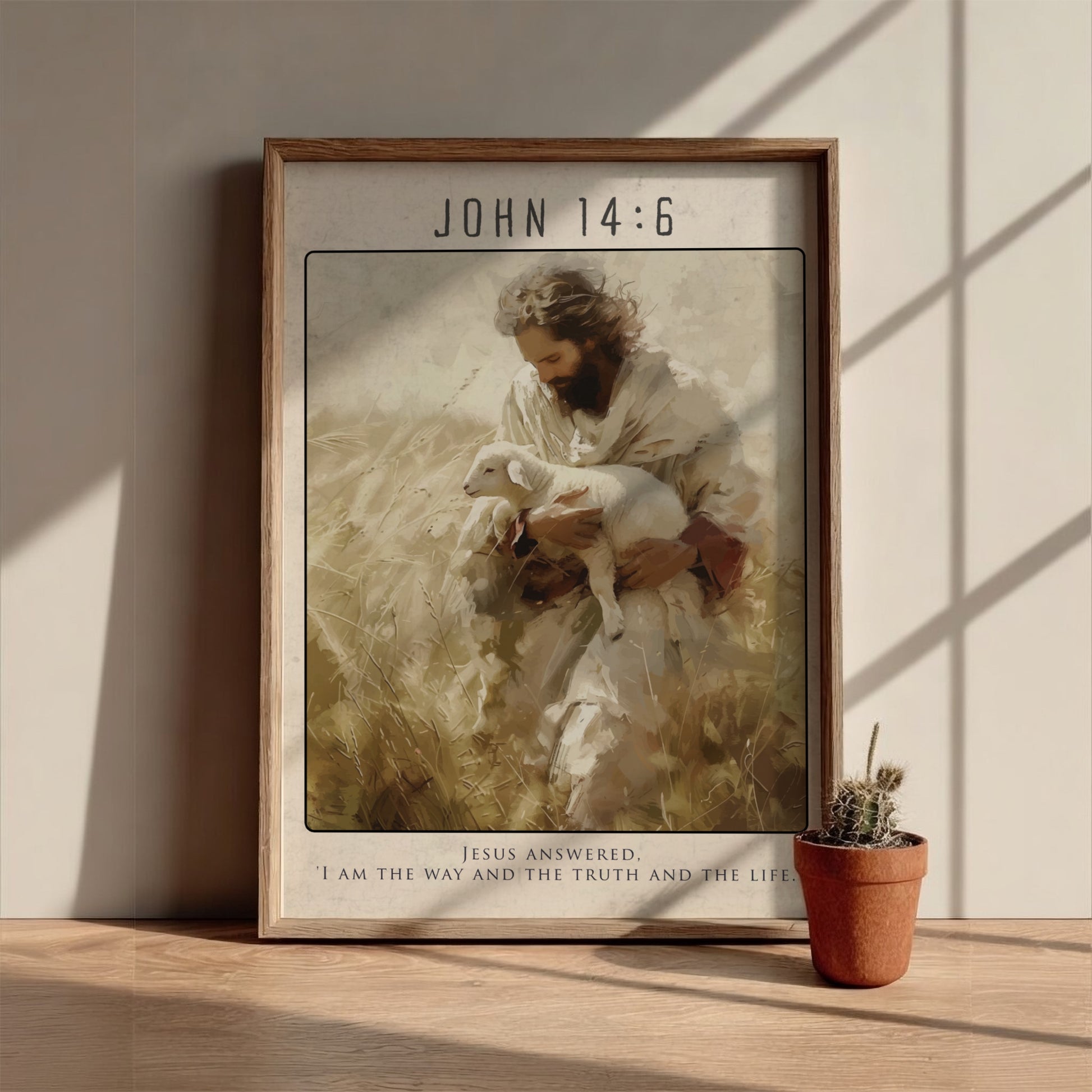 John 14:6: The Compass – Modern Minimalist Scripture Art