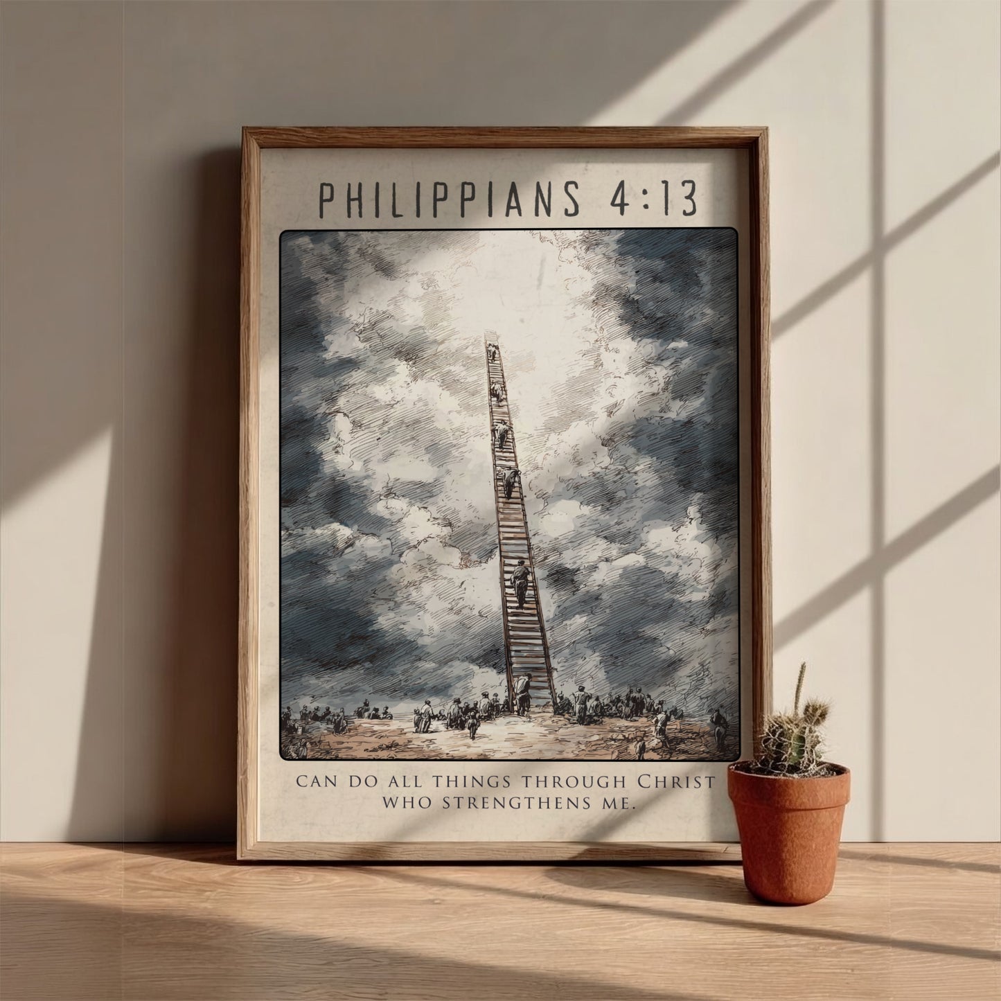 Philippians 4:13: The Catalyst – Modern Minimalist Scripture Art